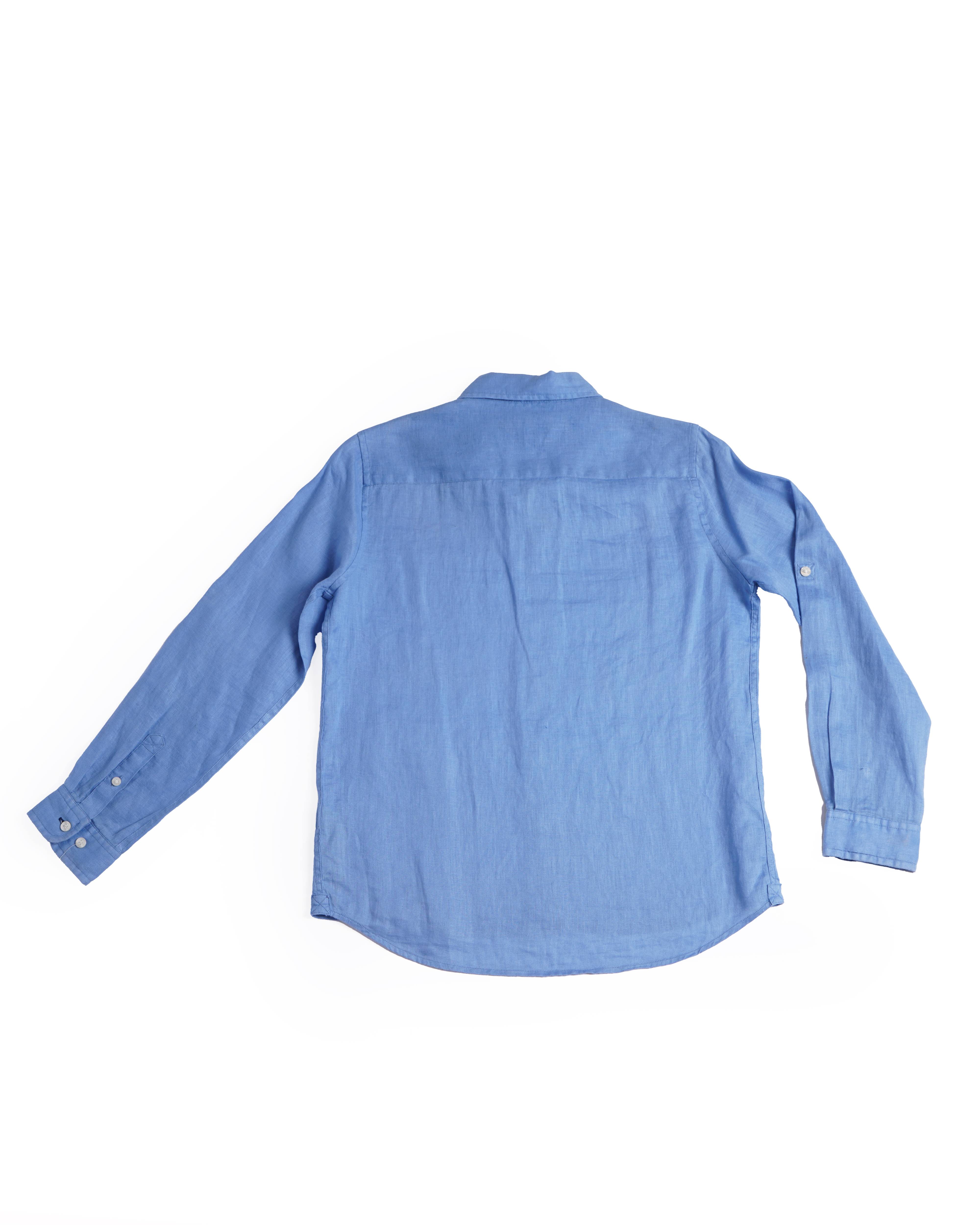 Massimo dutti blue full sleeves shirt