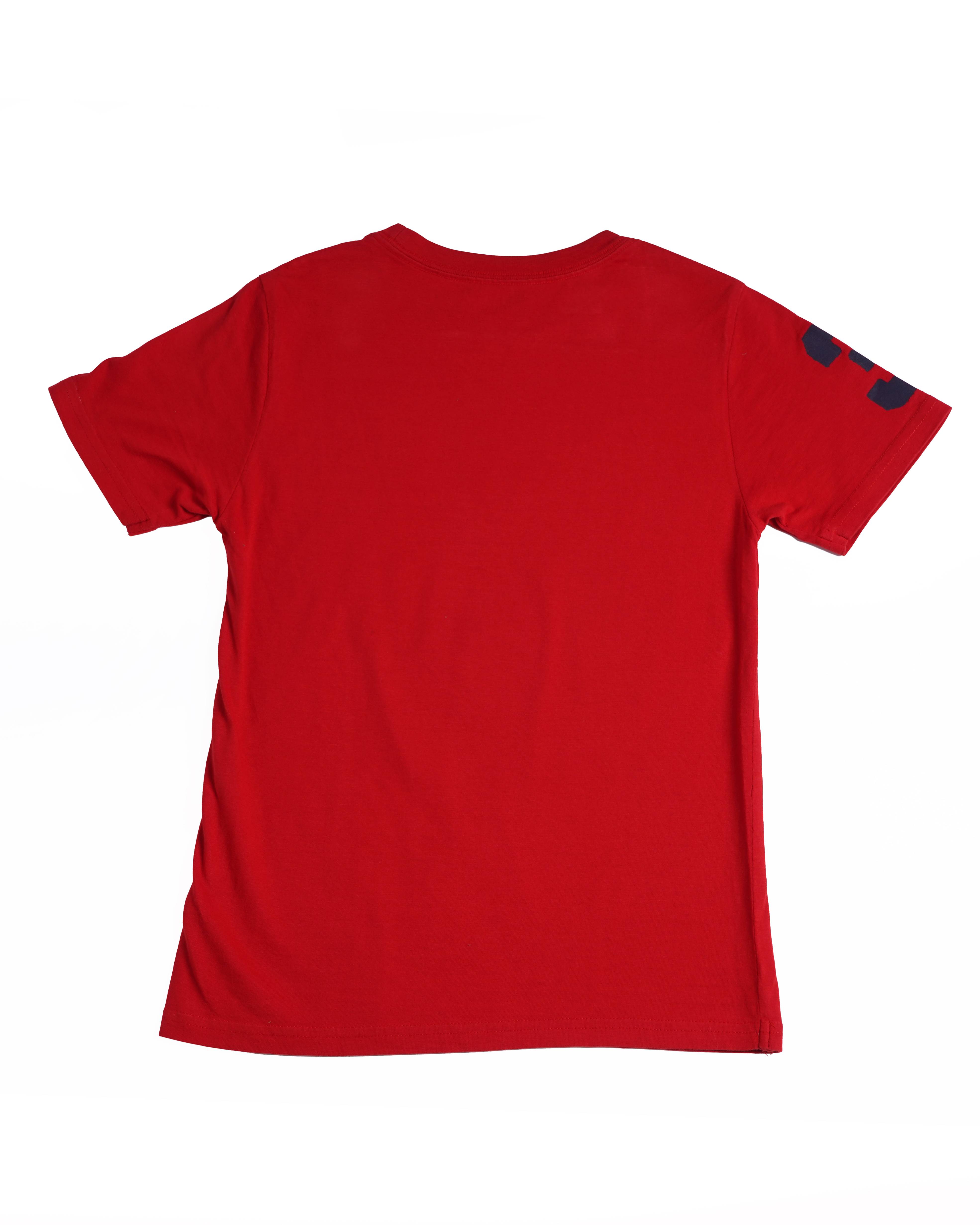 Ralph lauren red printed tshirt