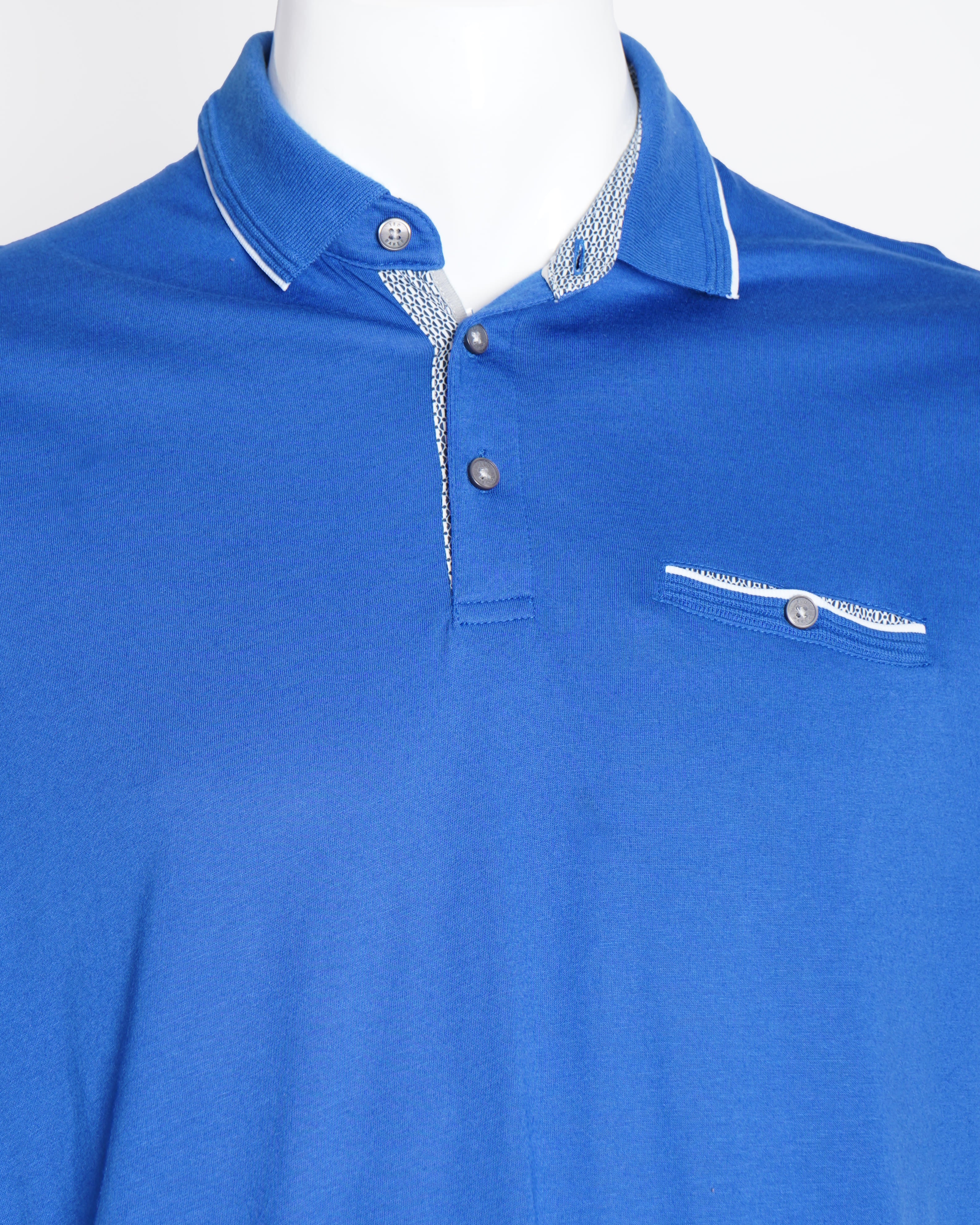 Ted baker royal blue half sleeve polo tshirt for men