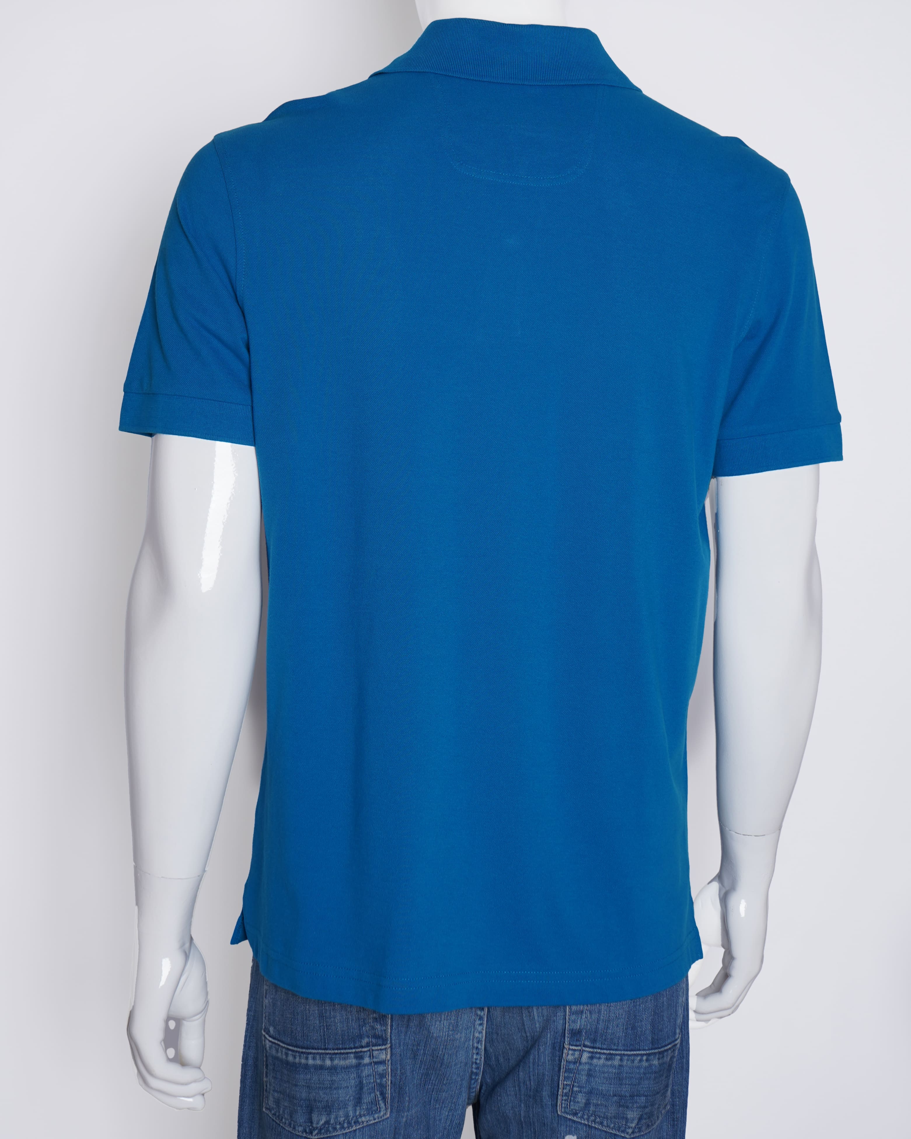 Hugo boss half sleeve polo tshirt in blue for men