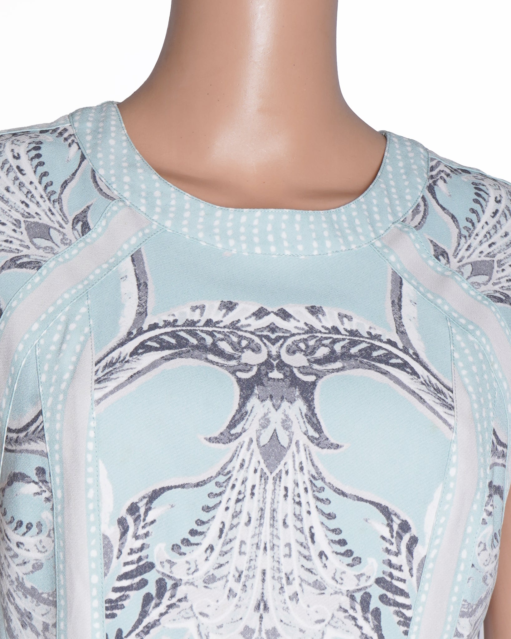BCBGMAXAZRIA Printed Dress In Blue