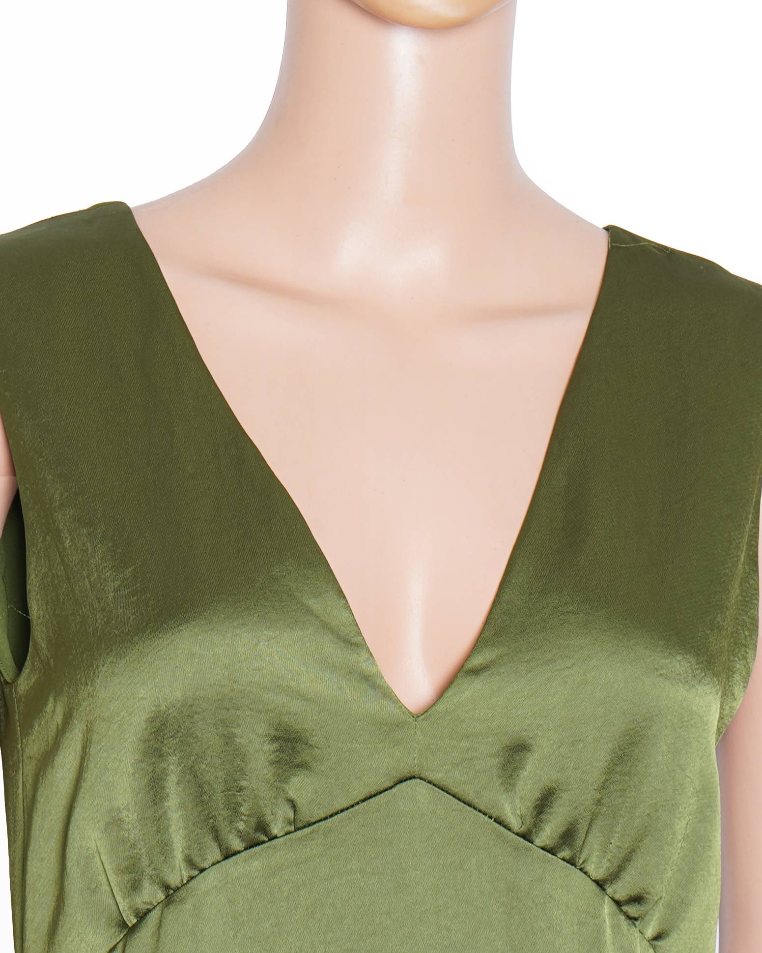 New Weekend maxmara V Neck Dress In Green
