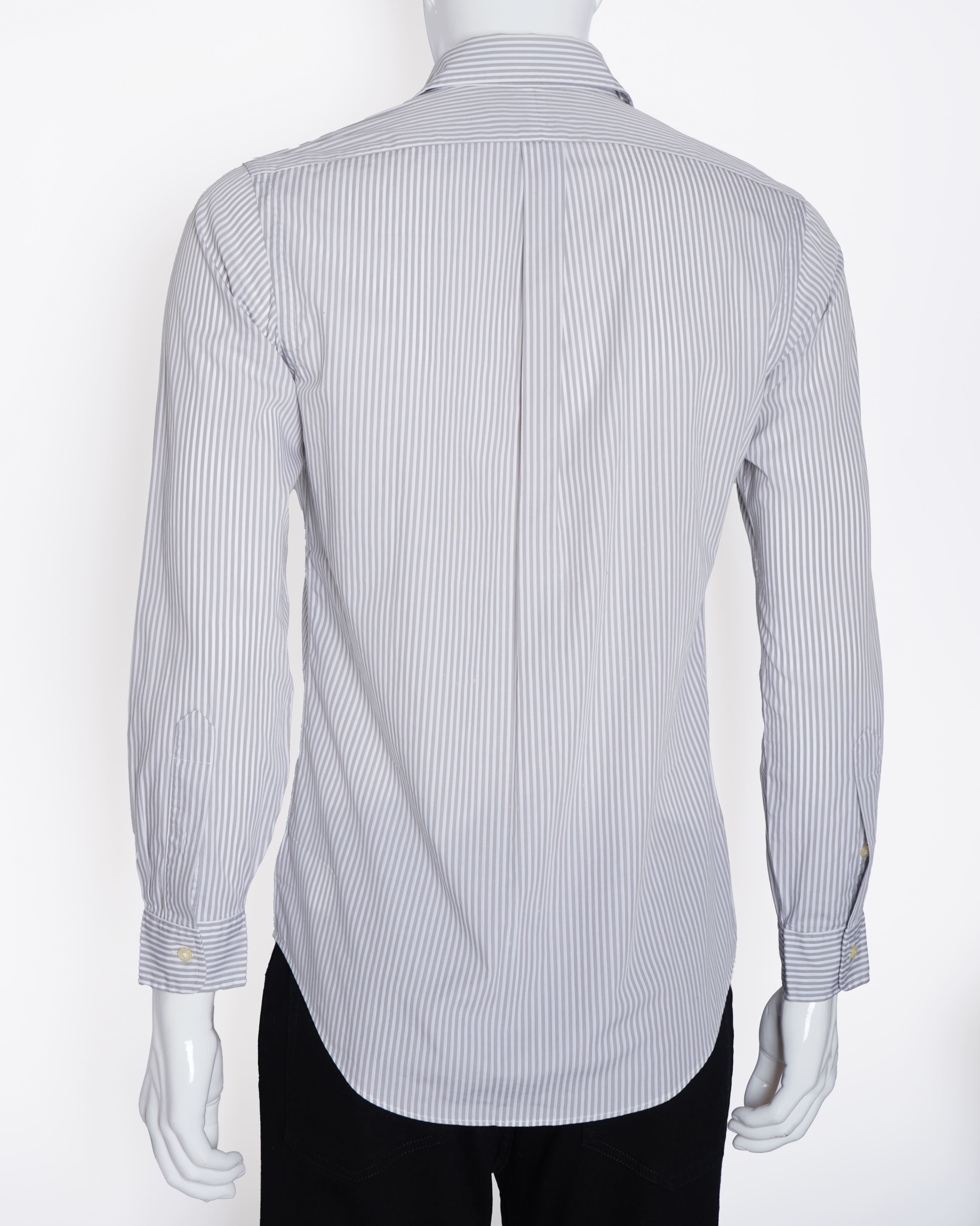 Ralph Lauren Striped Shirt in Grey & White