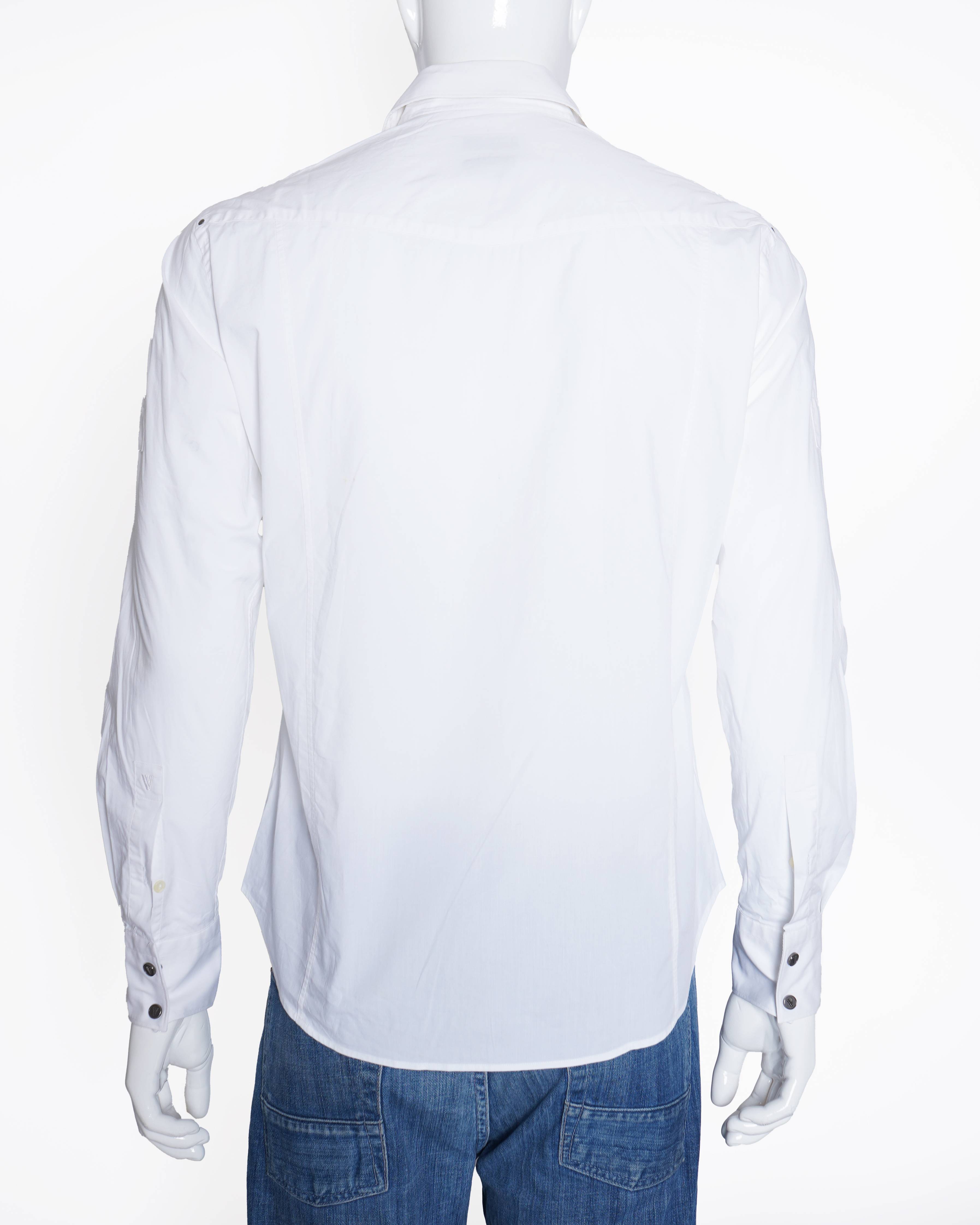 Versace
Full sleeves button down white shirt