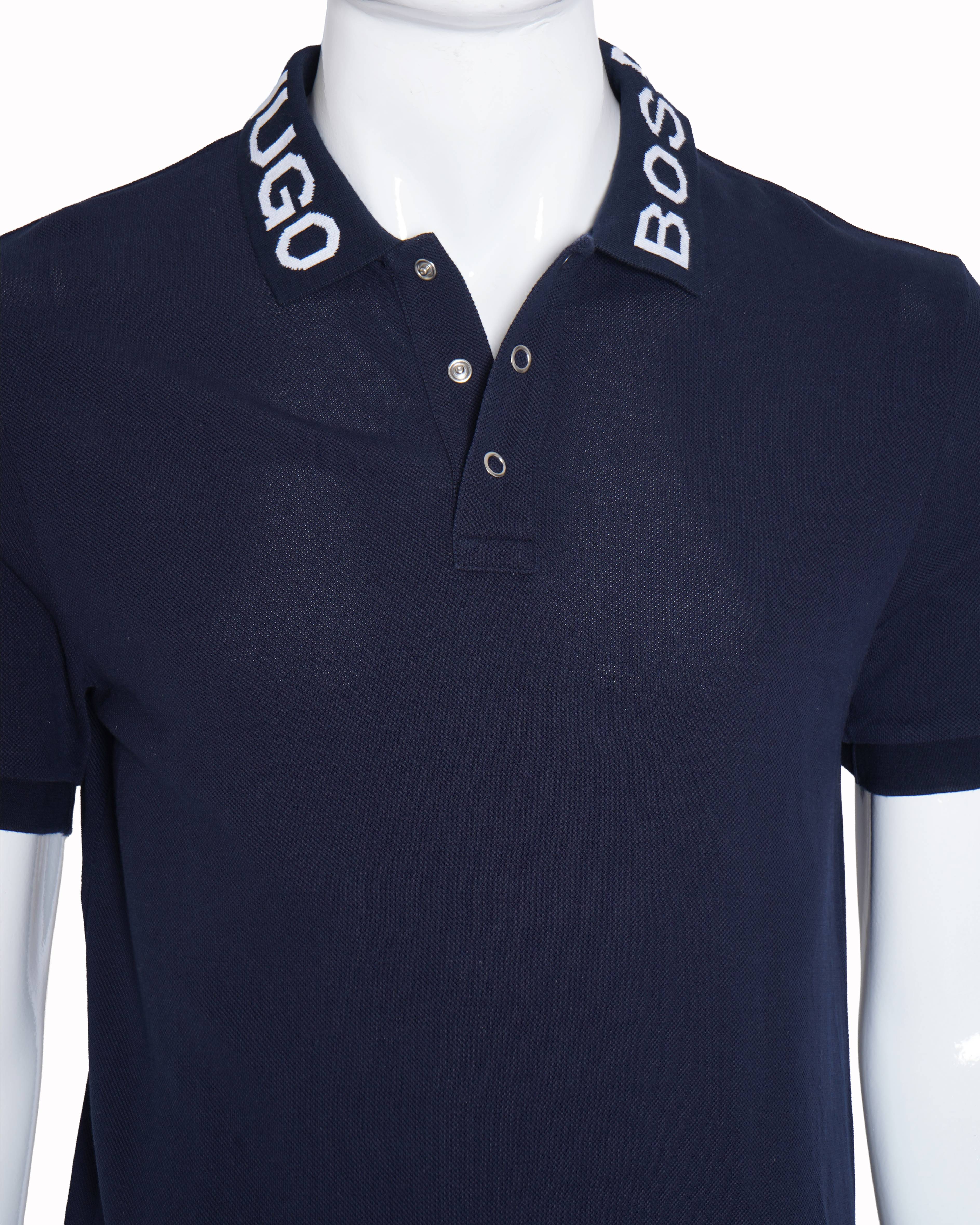 Hugo boss collar print polo tshirt