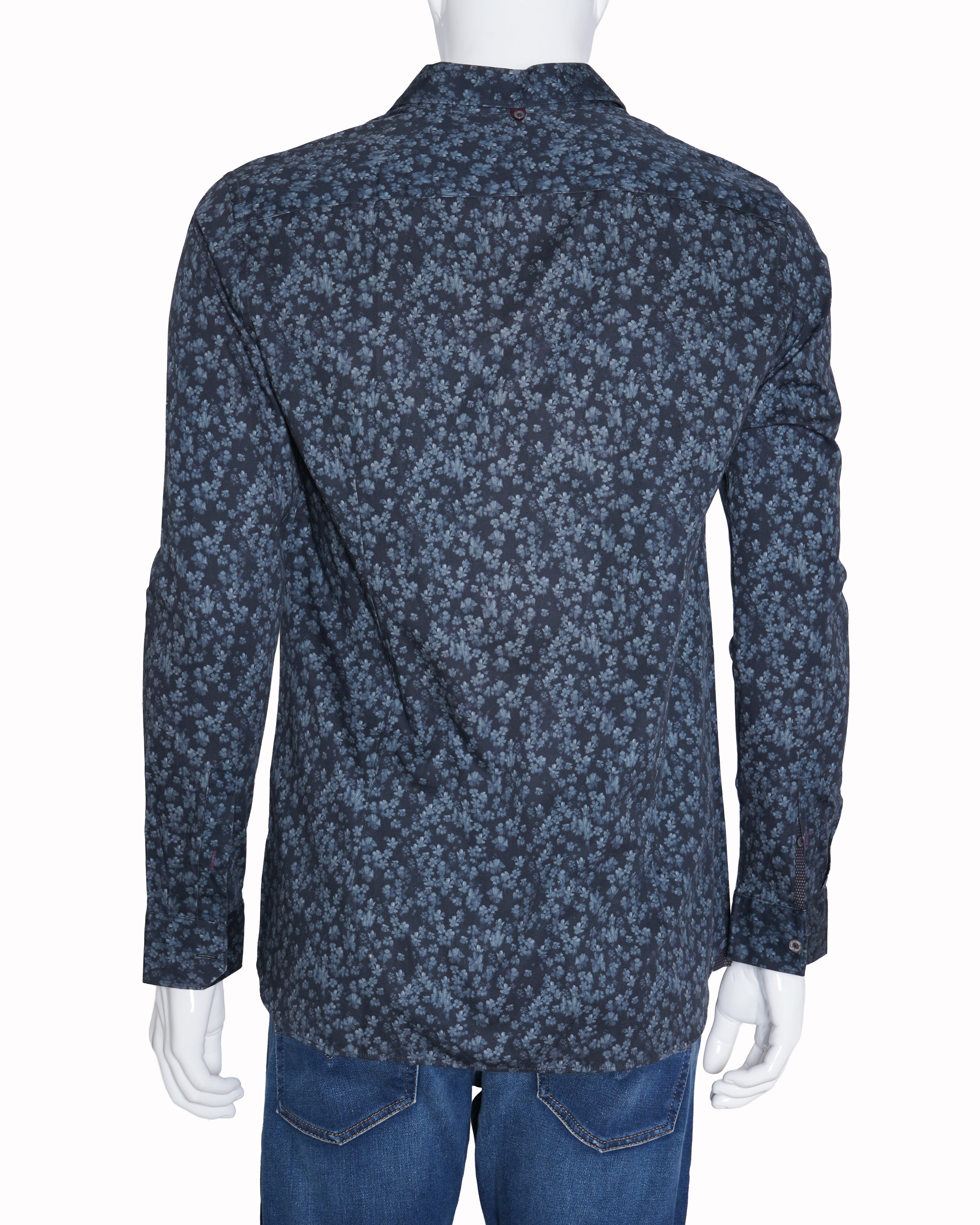 Ted baker blue printed shirt