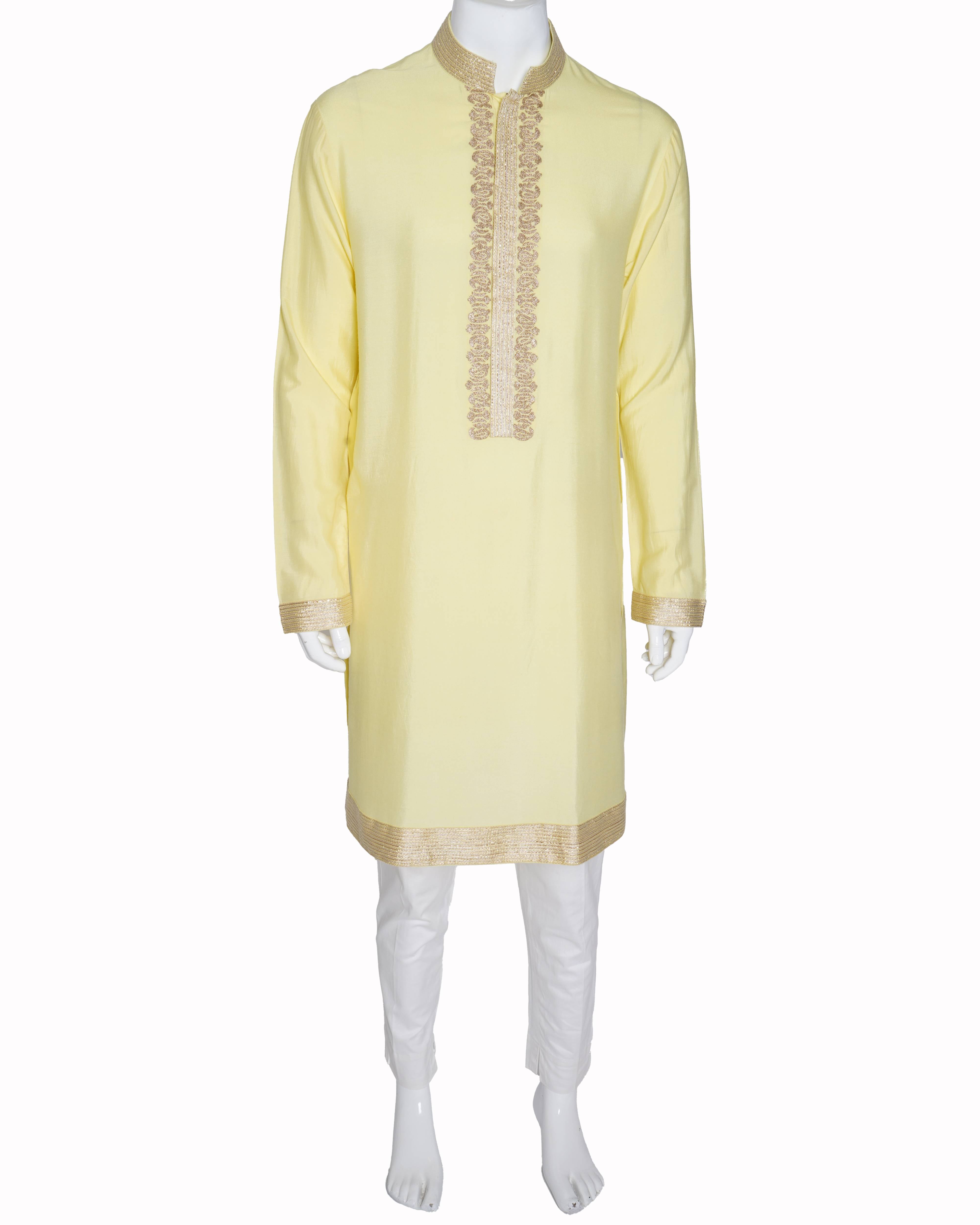 Manish Malhotra lime yellow kurta