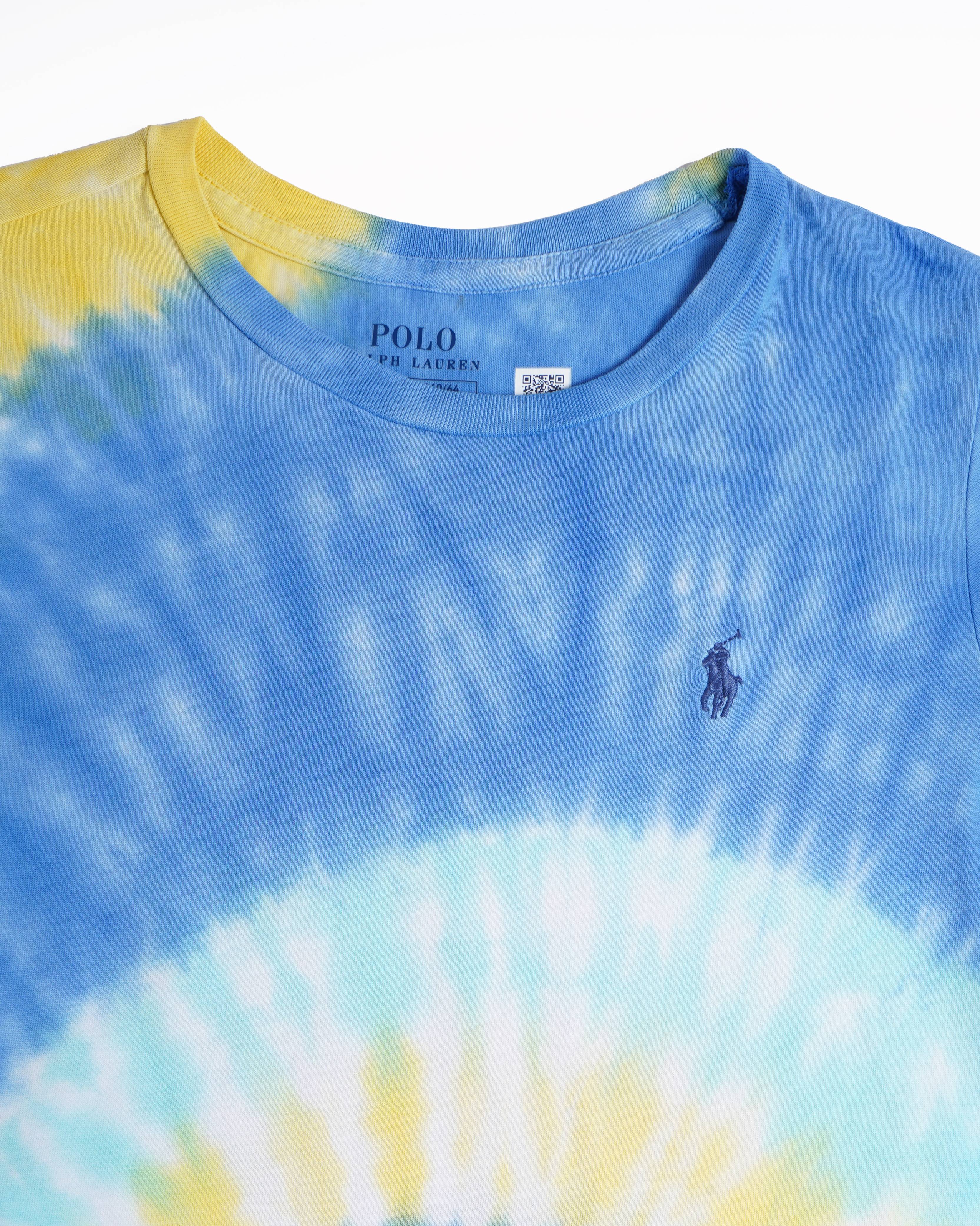 Polo By Ralph Lauren Swirl-Tye Dye Girls Dress With Brand Logo