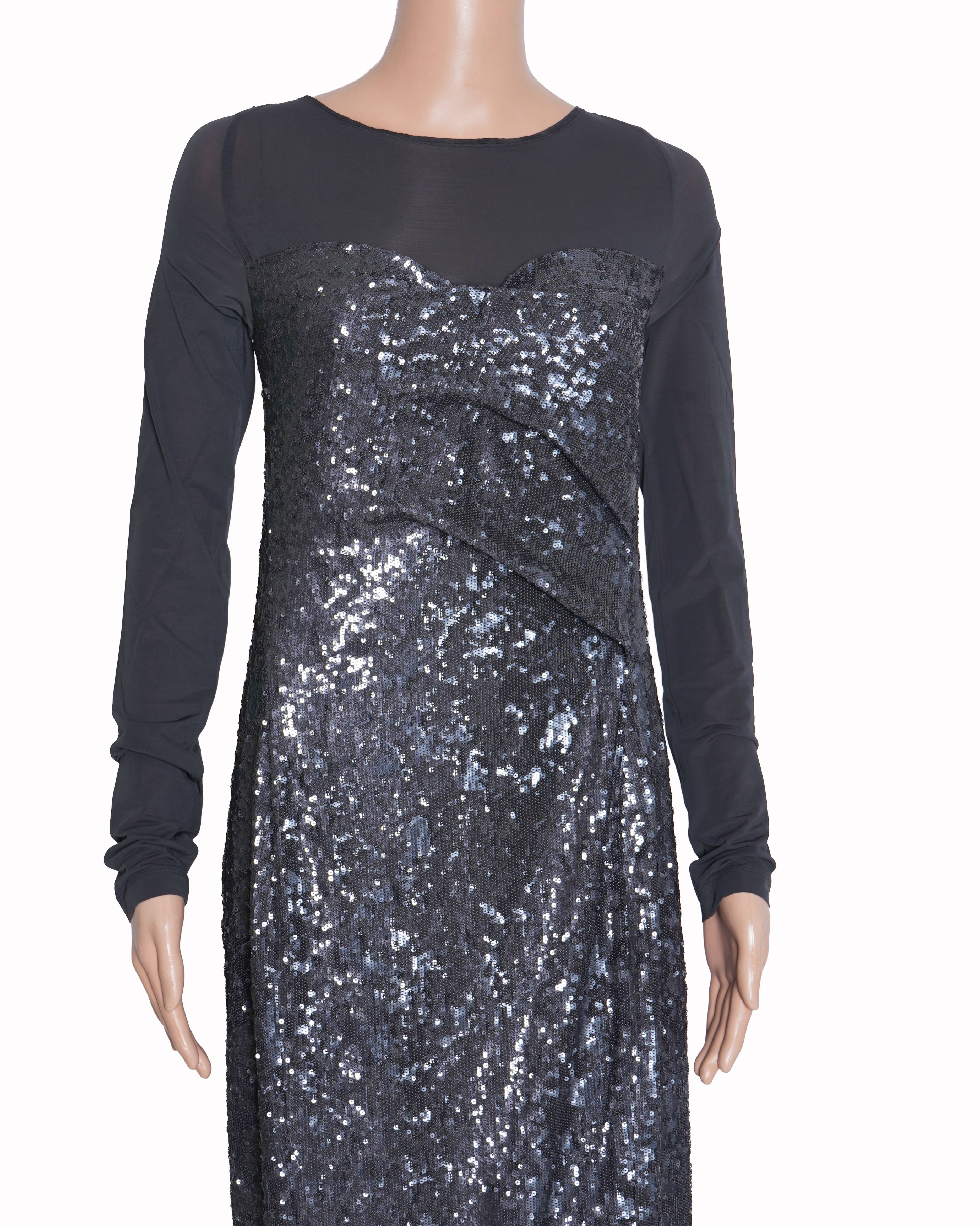 Donna Karan sequined mid length dress