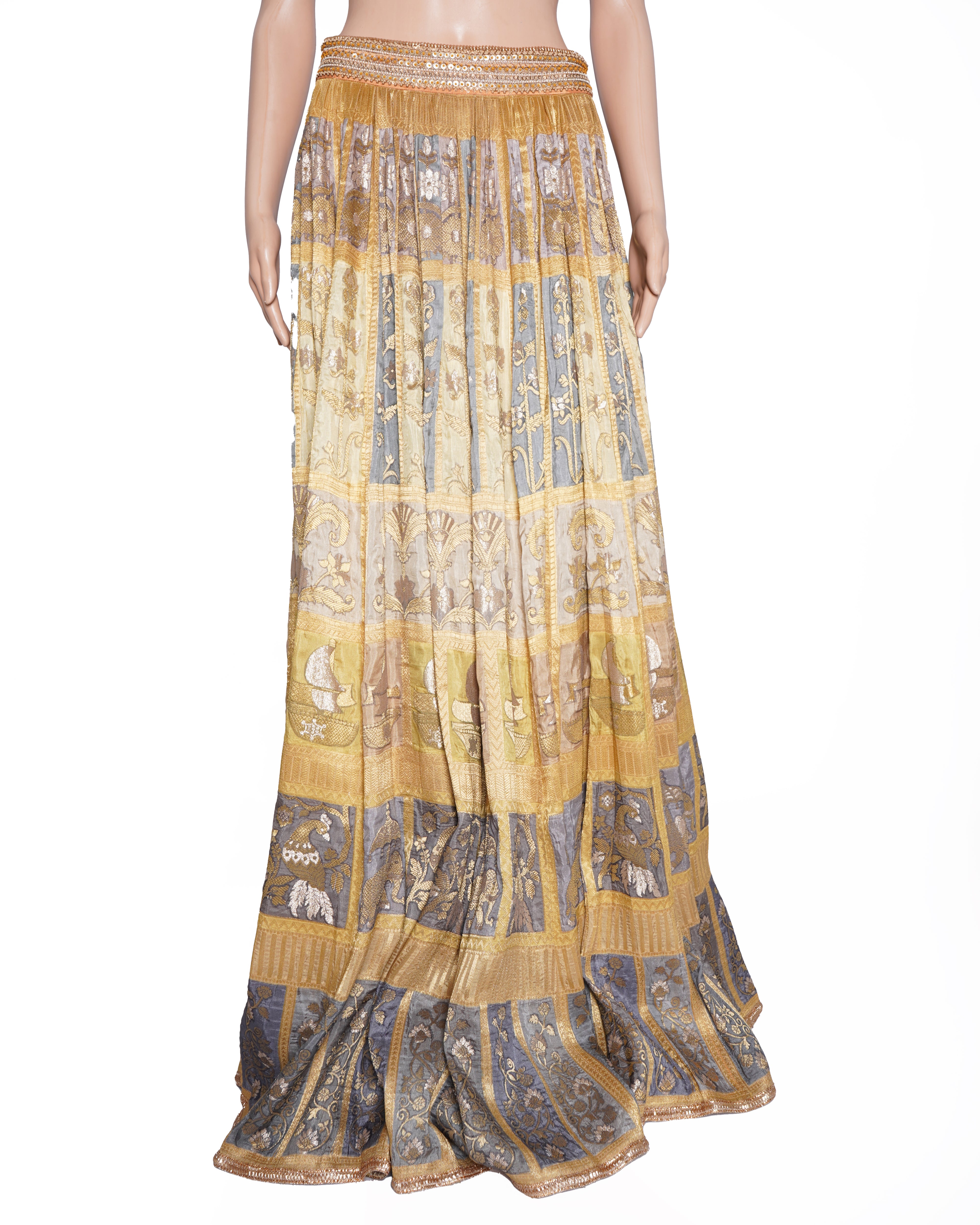 Tarun Tahiliani Long Flared Skirt
