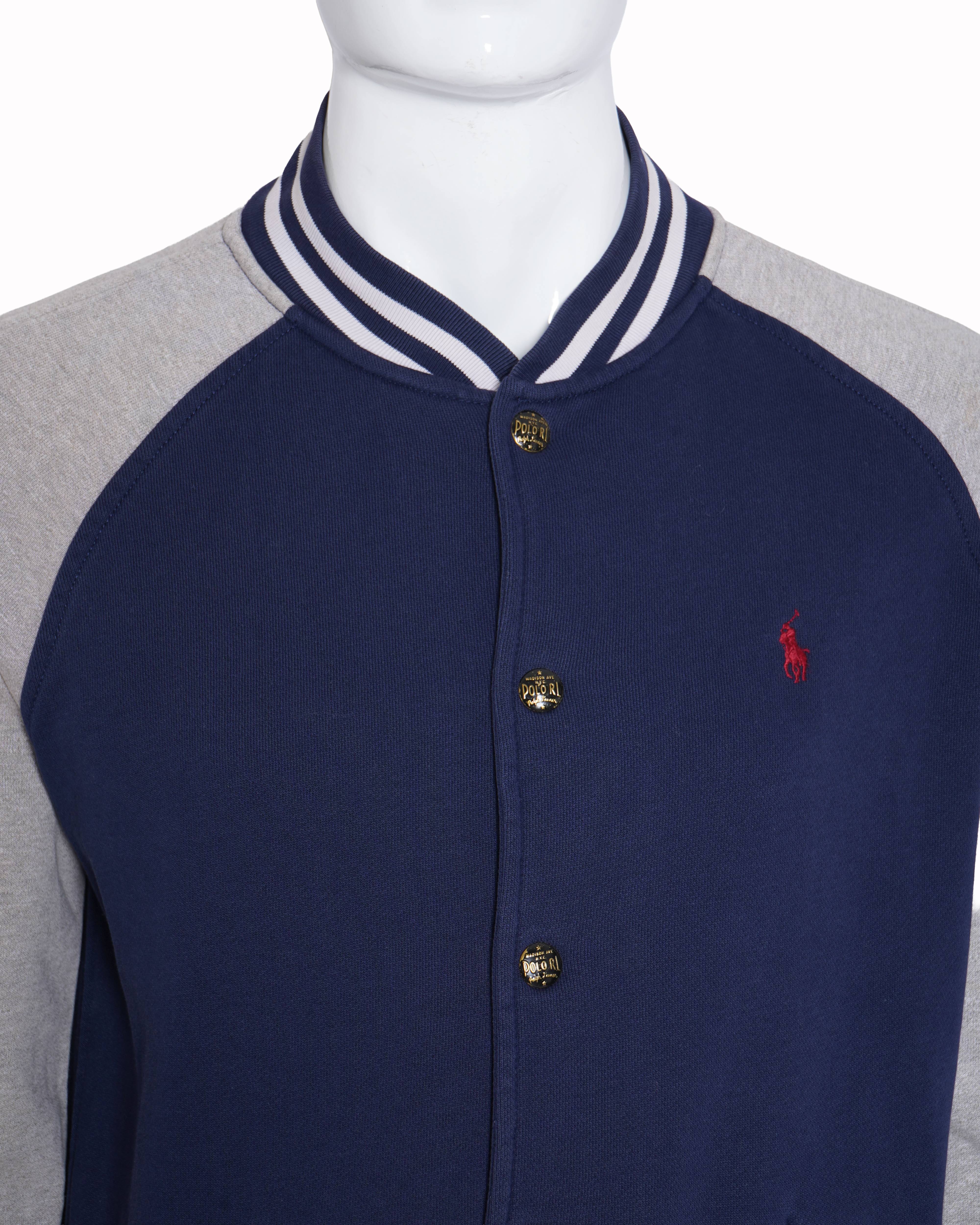 Polo Ralph Lauren Navy & Grey Varsity Jacket
