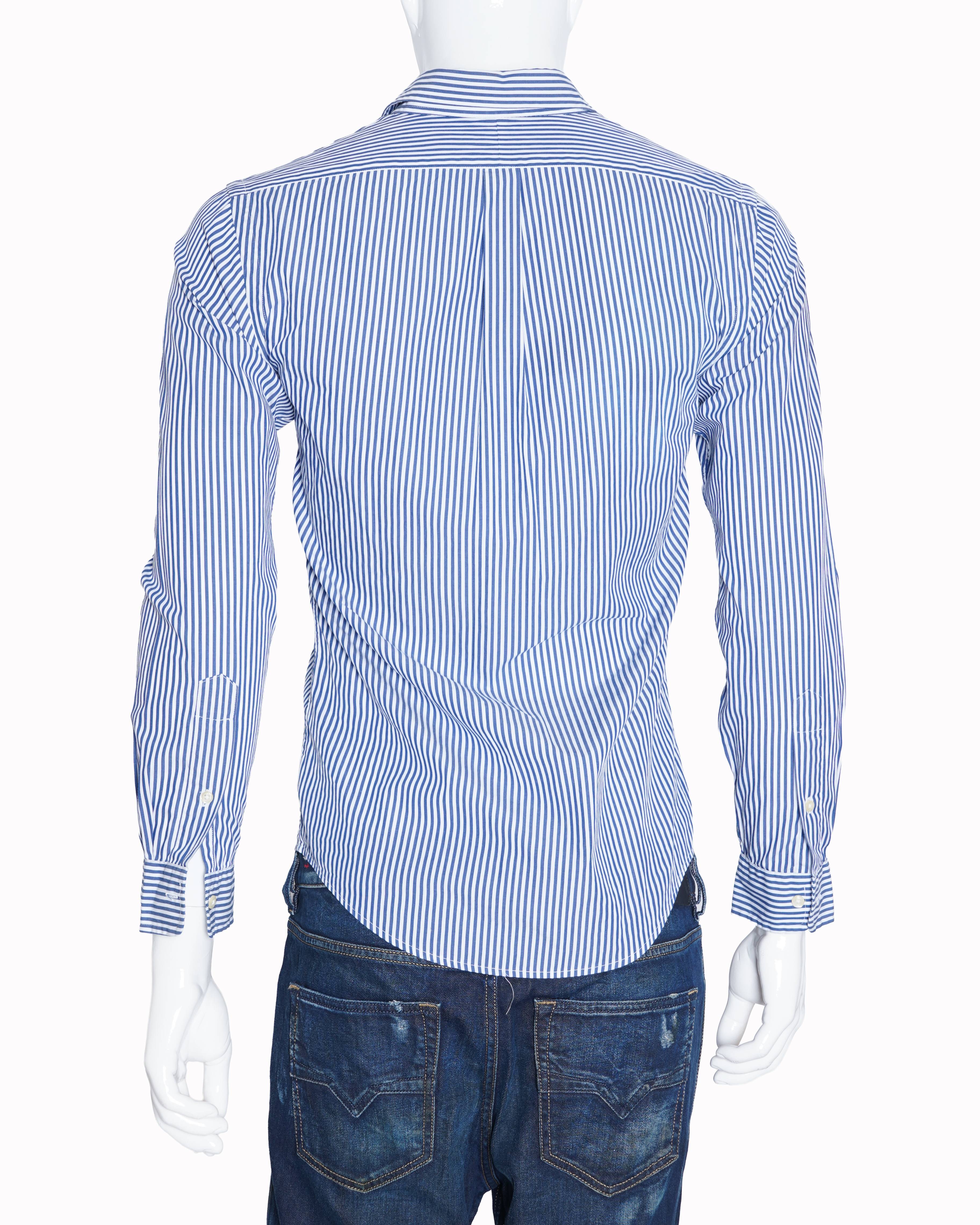 Ralph Lauren Vertical Stripes Blue Shirt