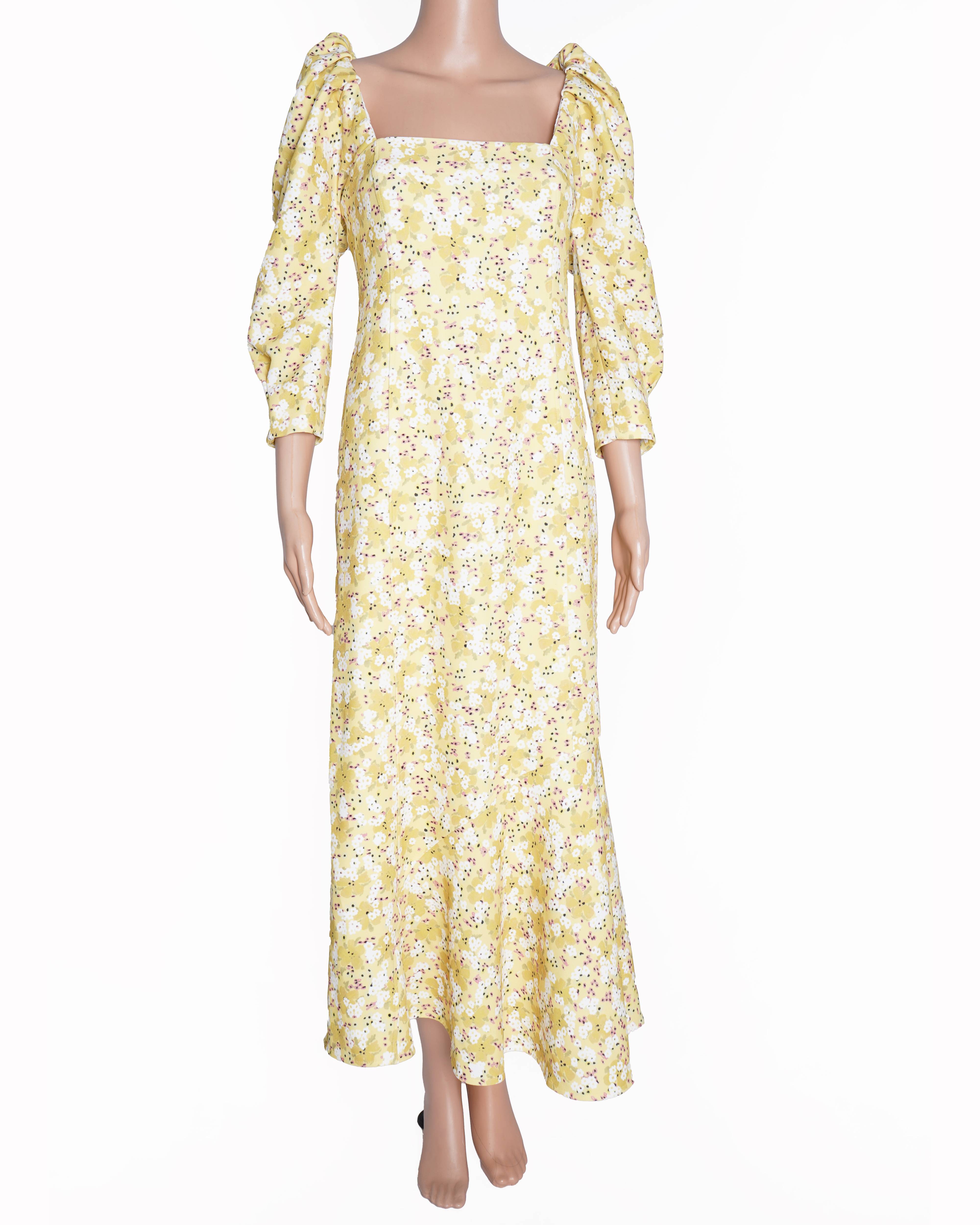 New Brogger Yellow Floral Printed
Mid-length dress
