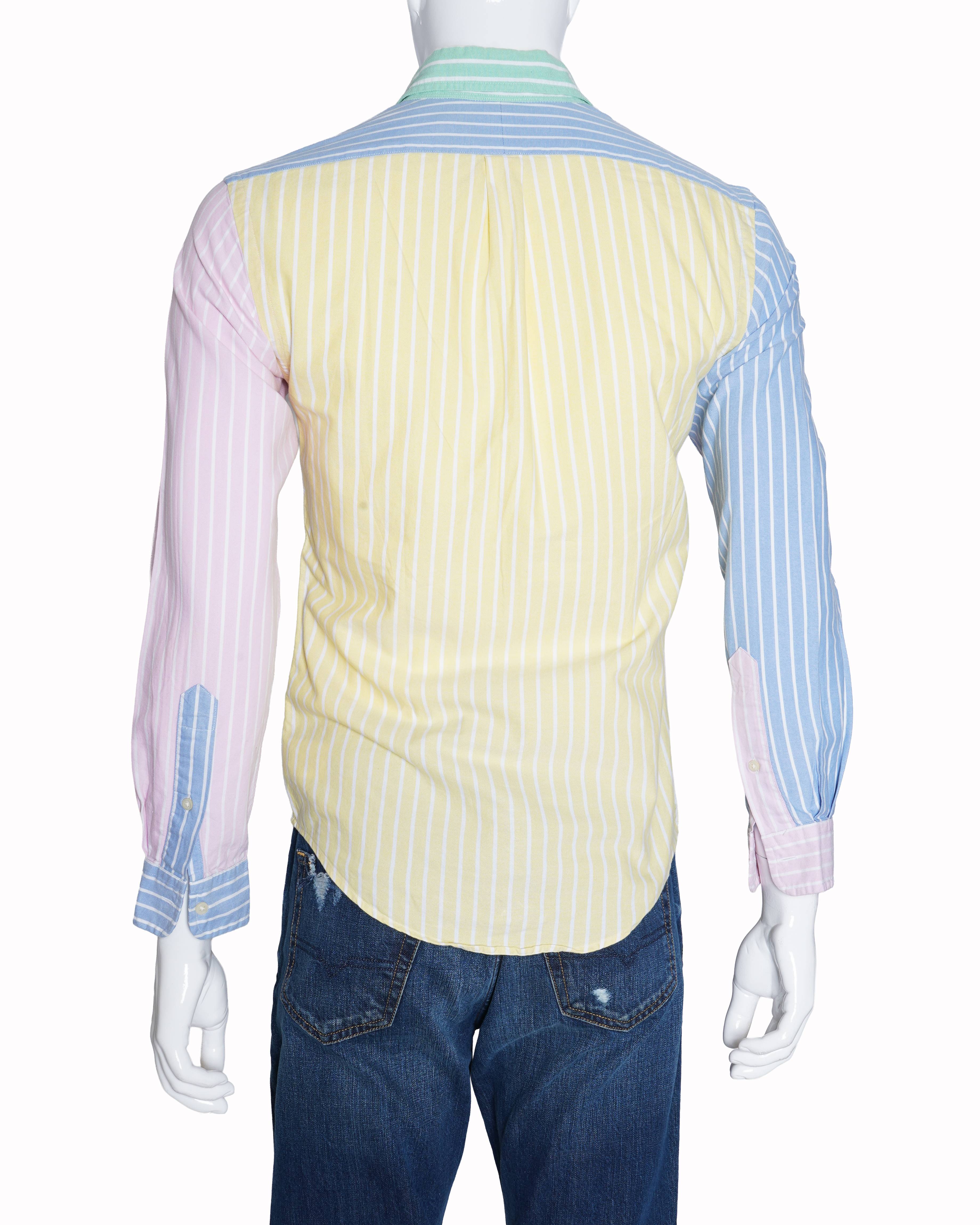 Ralph Lauren vertical multi-color striped shirt for men