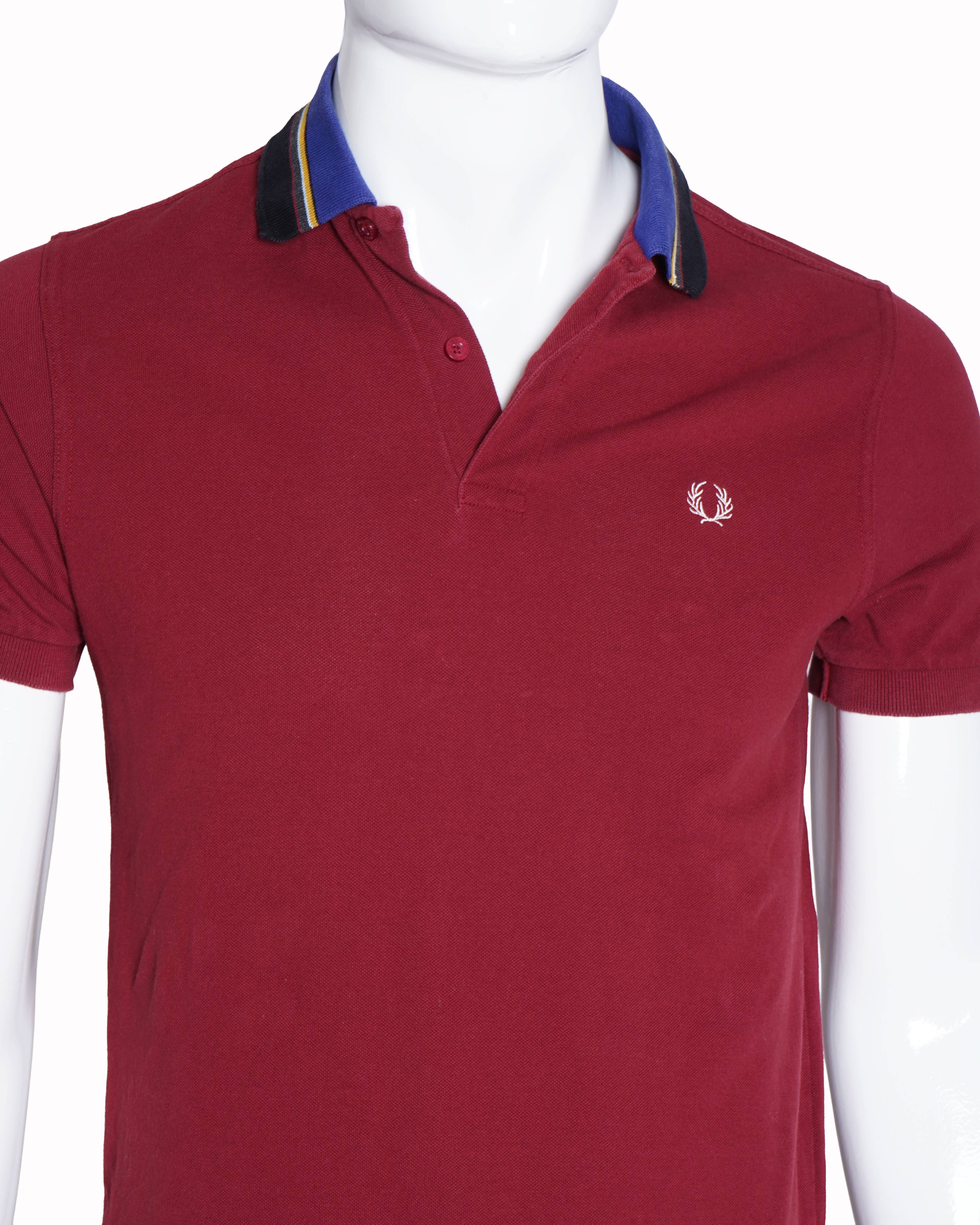 Fred Perry Maroon Polo T-Shirt