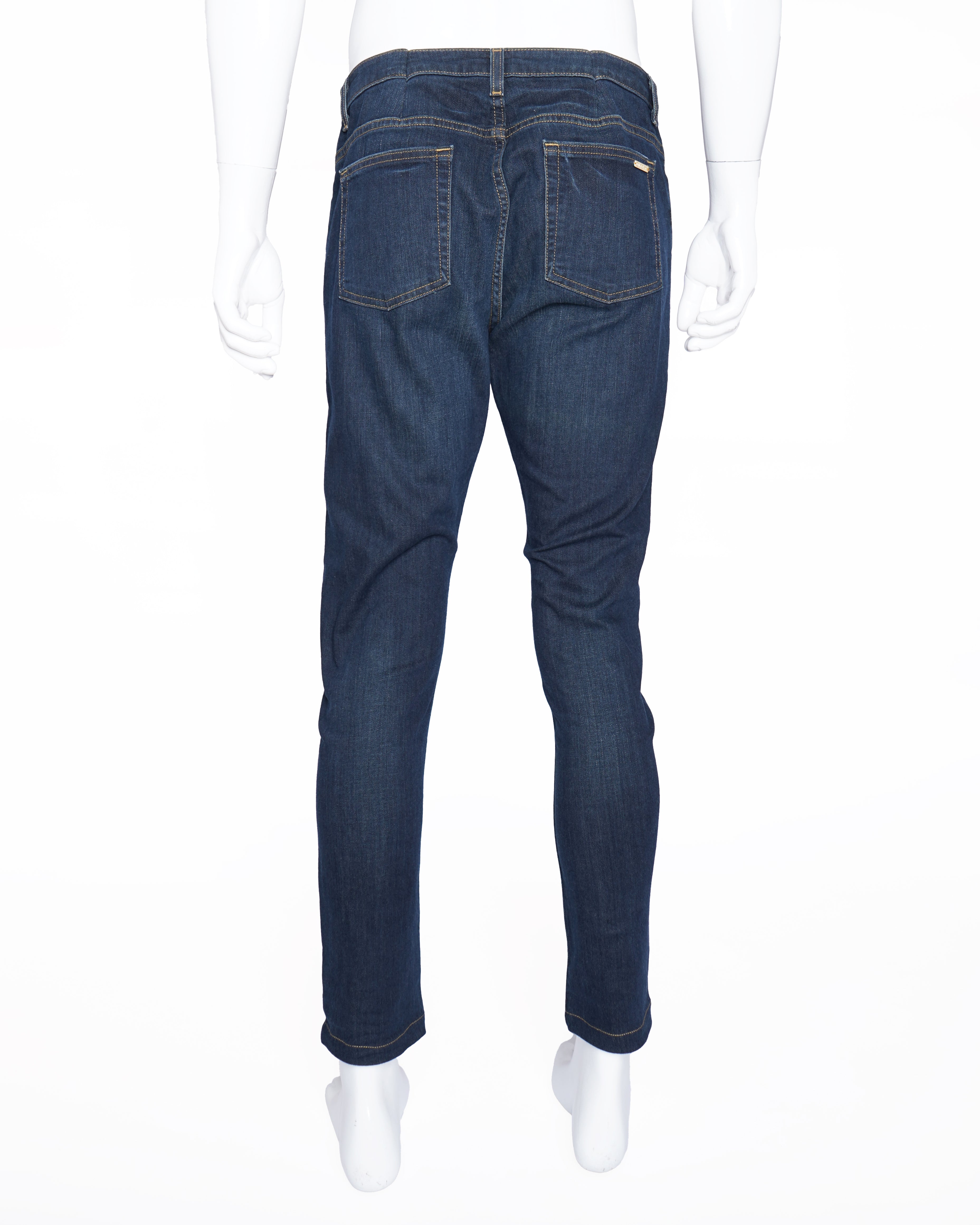 Michael kors dark blue washed men's denim