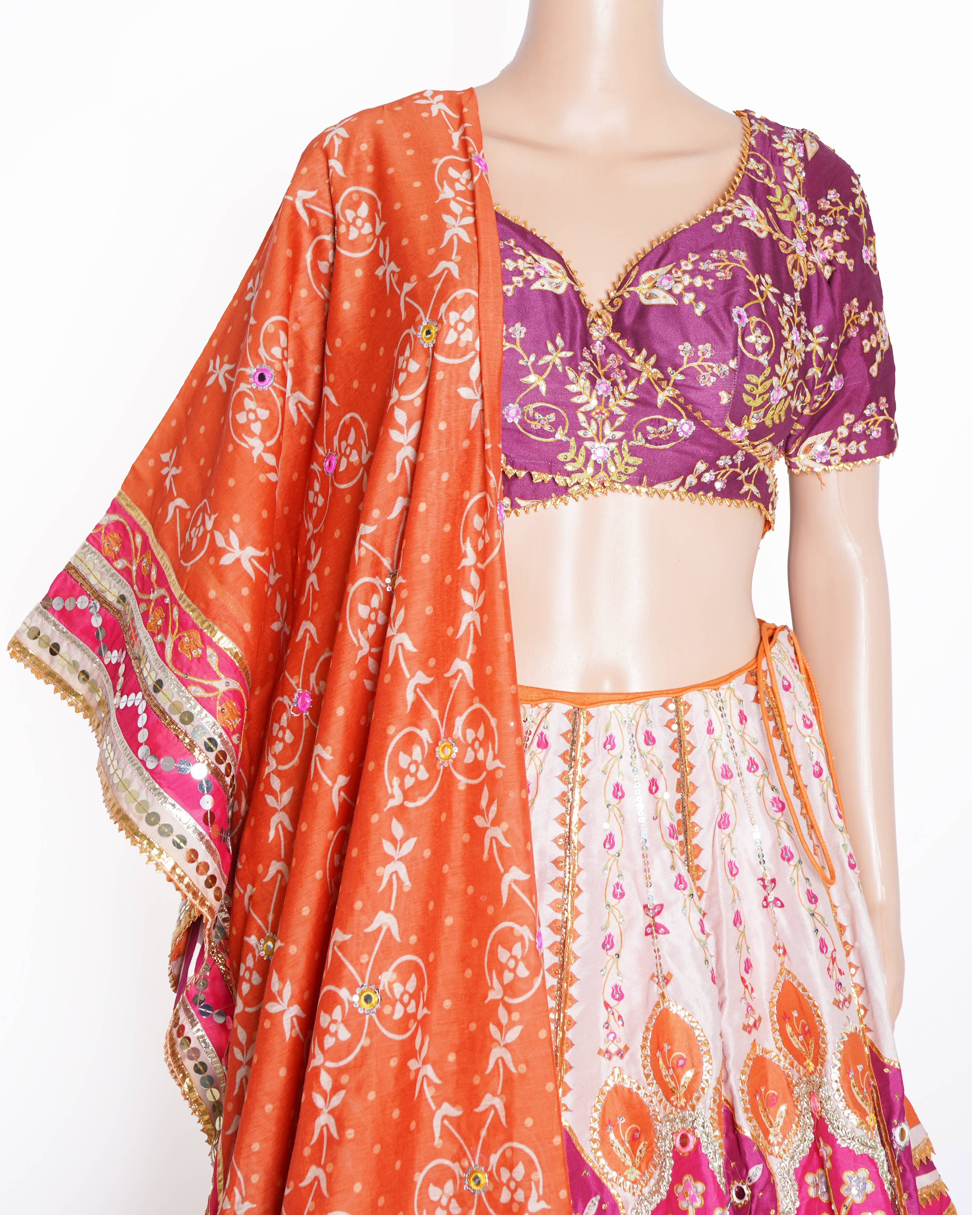 Mayyur Girotra Asiya Printed Lehenga Set With Dupatta
