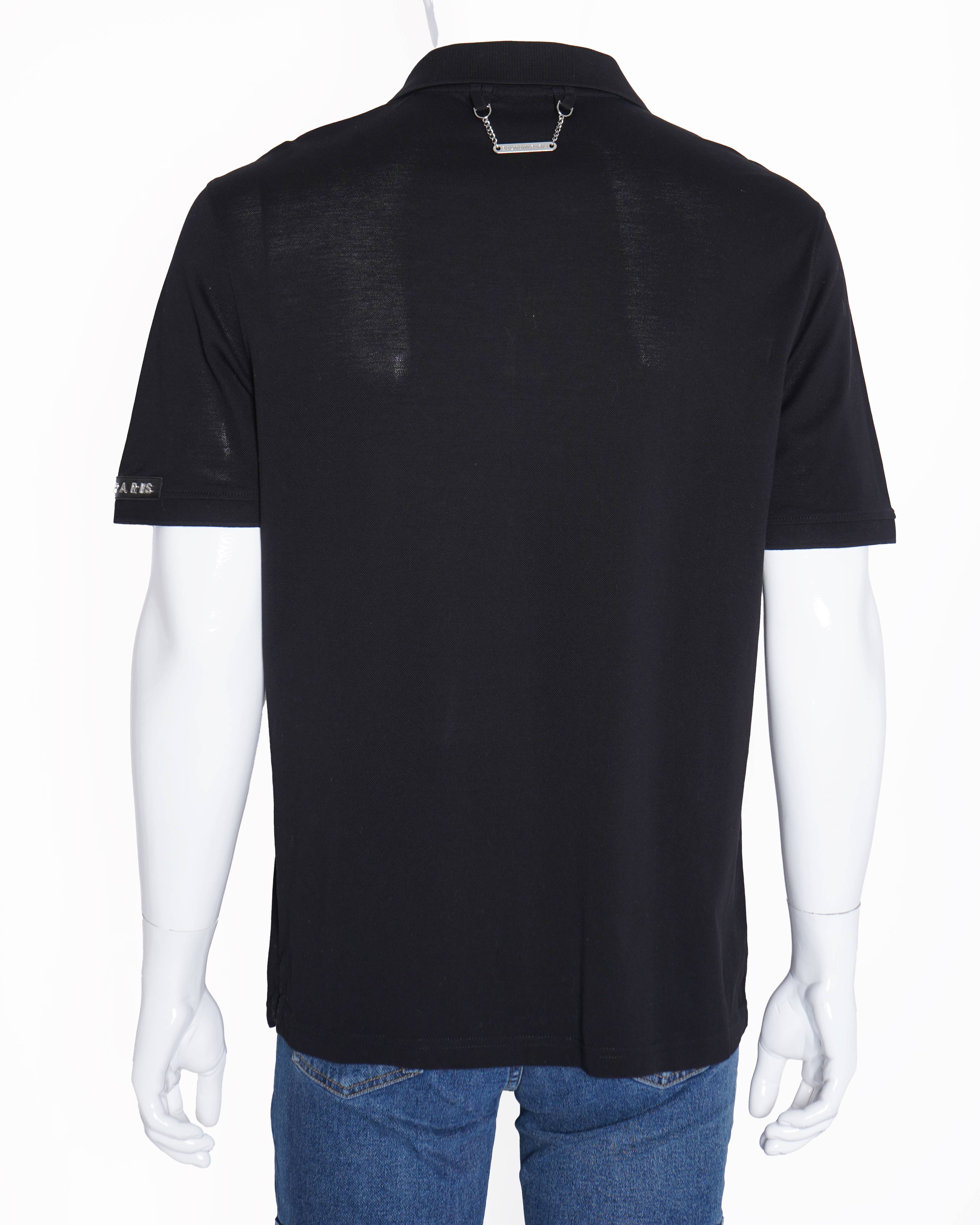 New Balmain Black Polo Tshirt