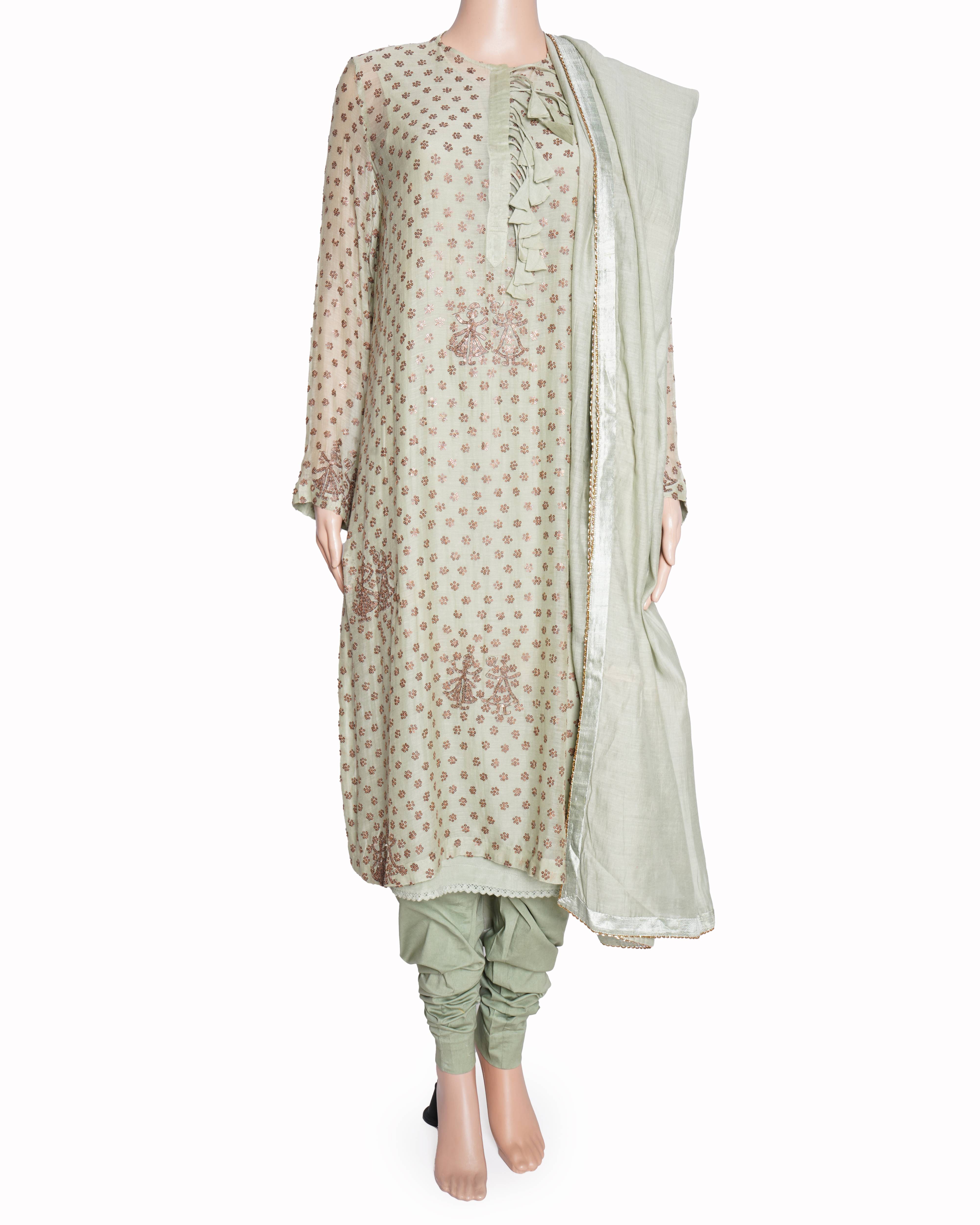 Anamika Khanna Sequins Embroidered Kurta set of 4
