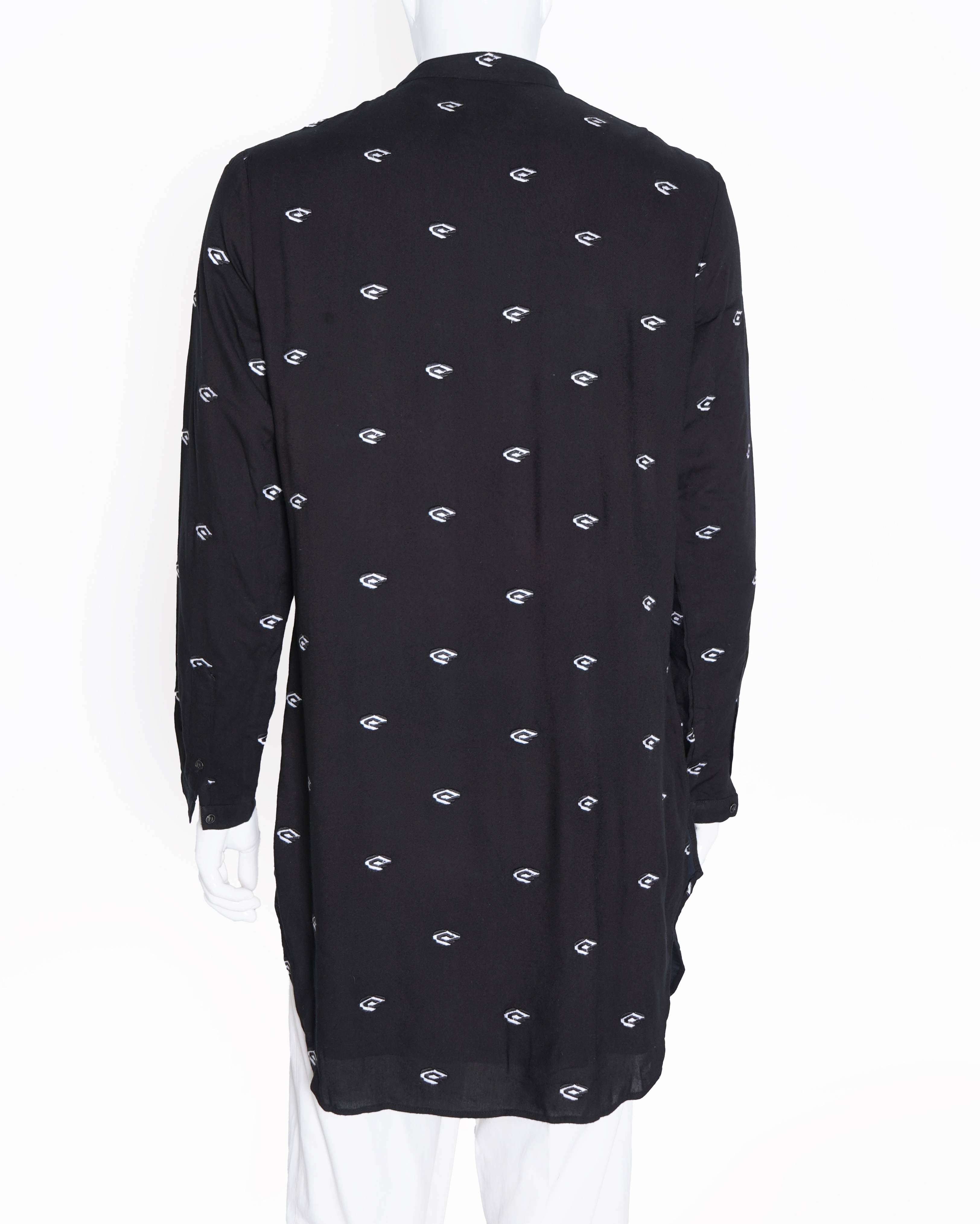 Kunal Rawal black printed kurta