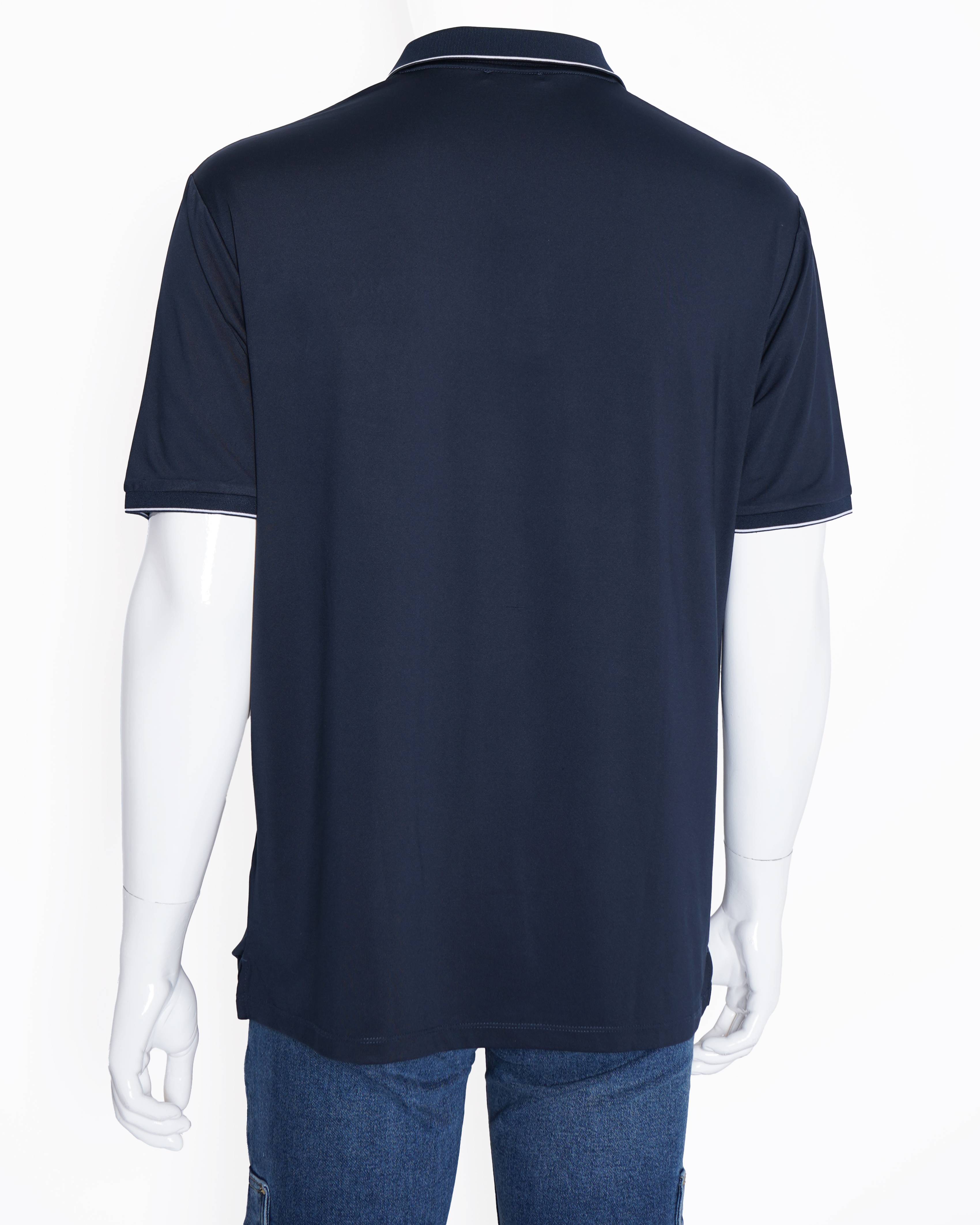 New Balmain Polo T-shirt in Navy Blue