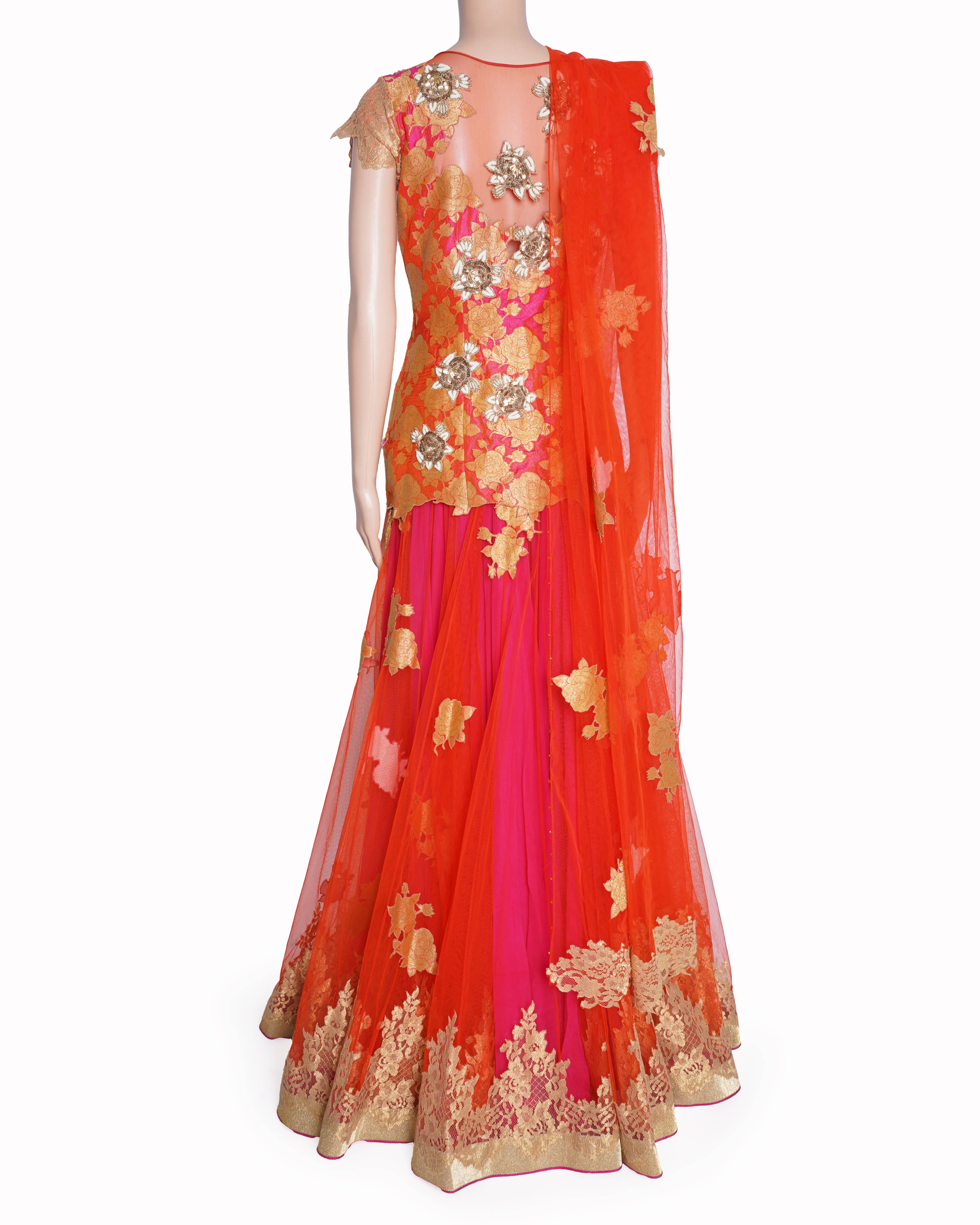 Shantanu Goenka embellished long dress with dupatta