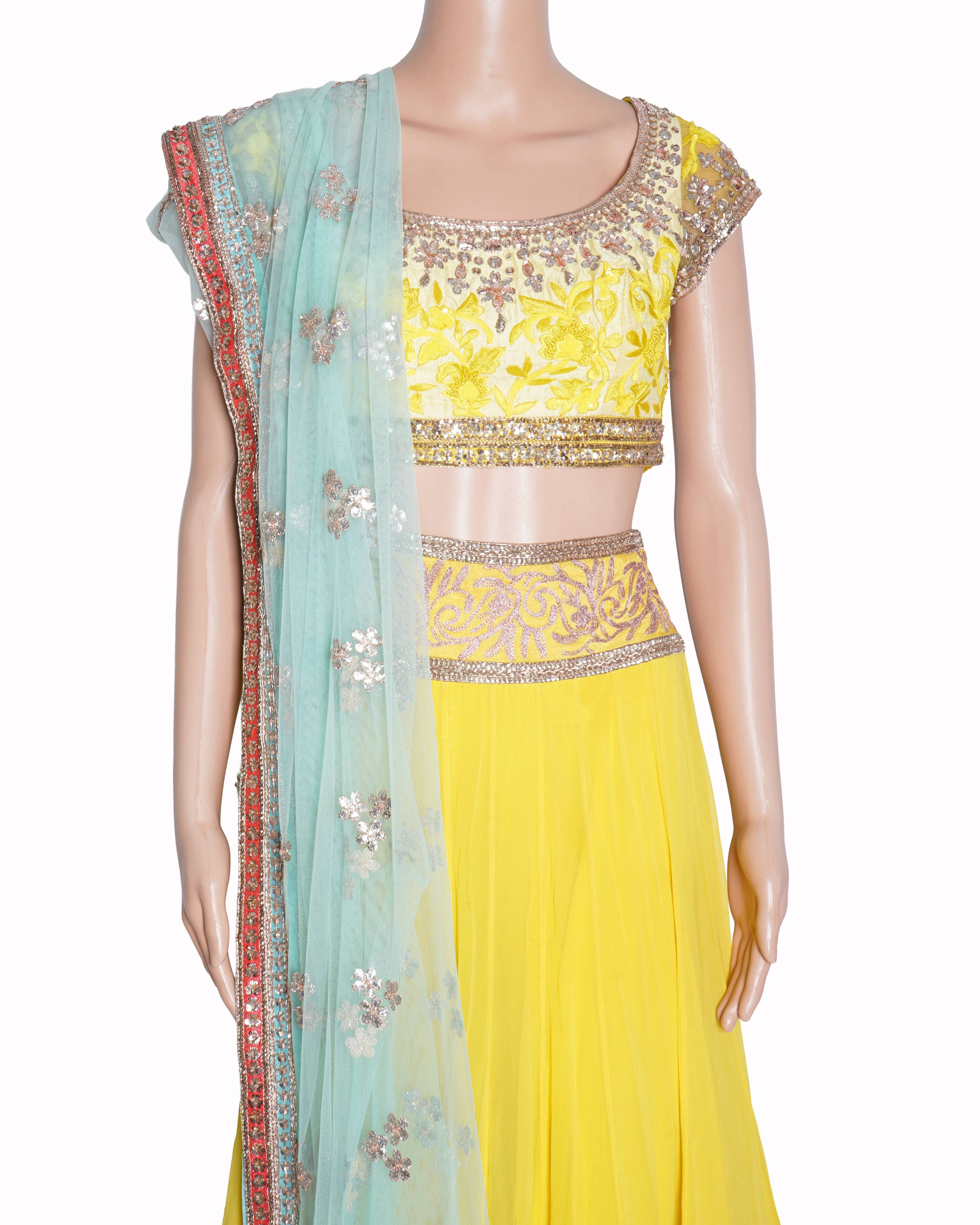 Manish Malhotra Embroidered Lehenga Set of 4