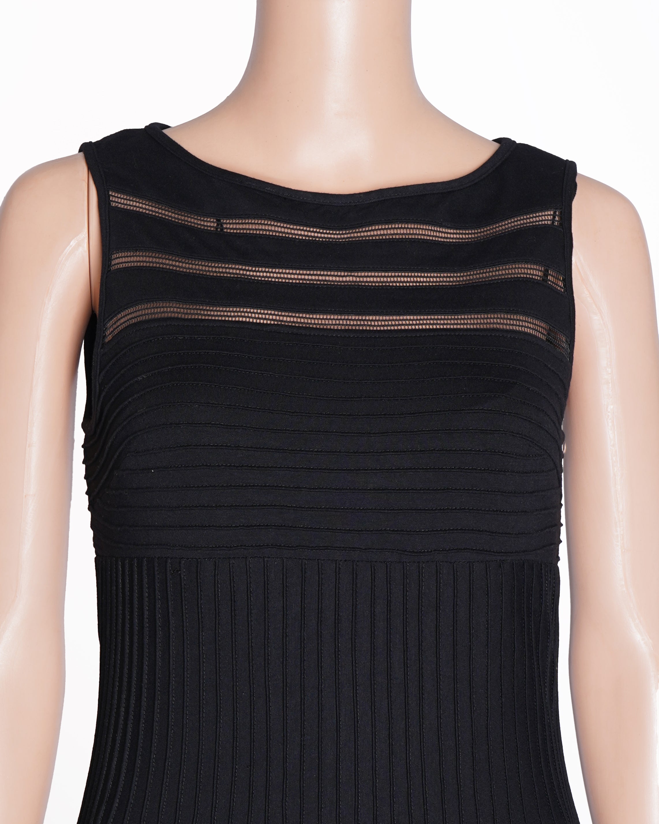 Adrianna Papell Midi Sleeveless Dress In Black