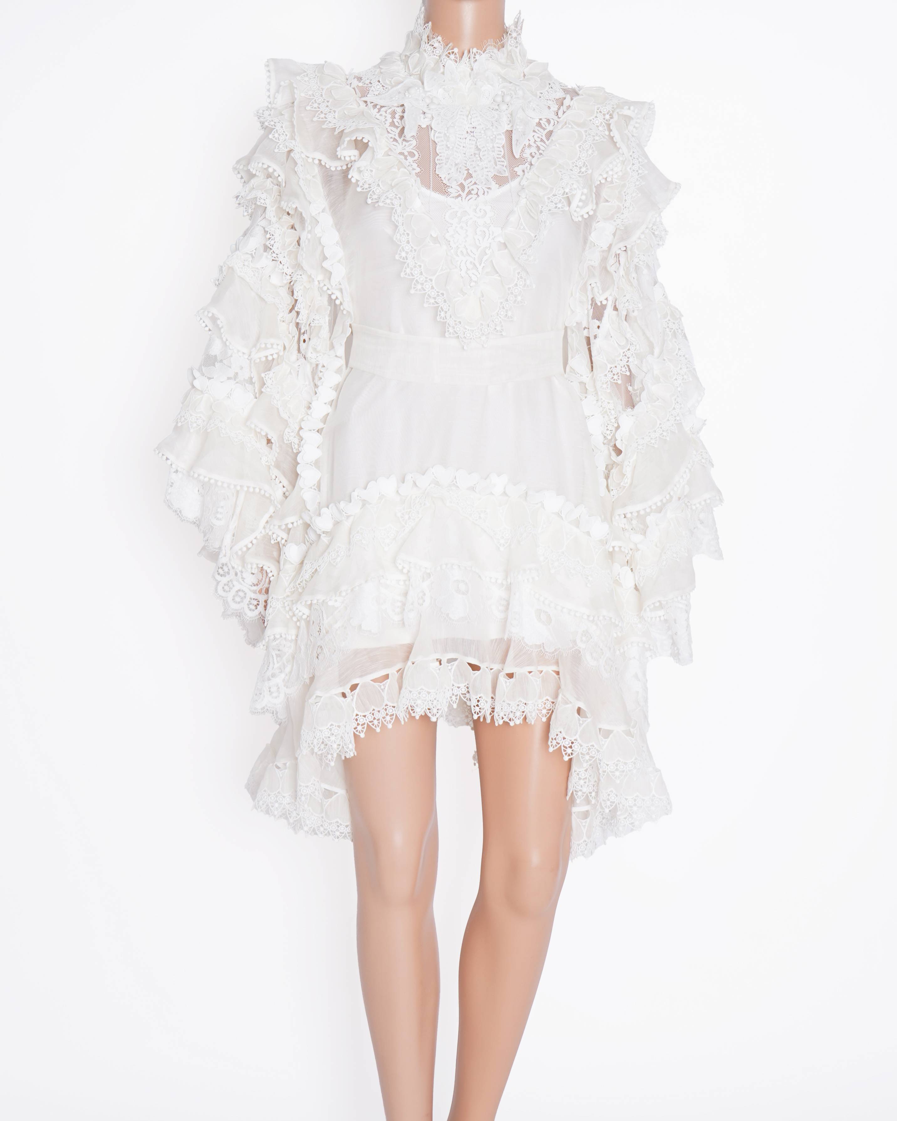 Zimmermann Crush Heart Mini Dress