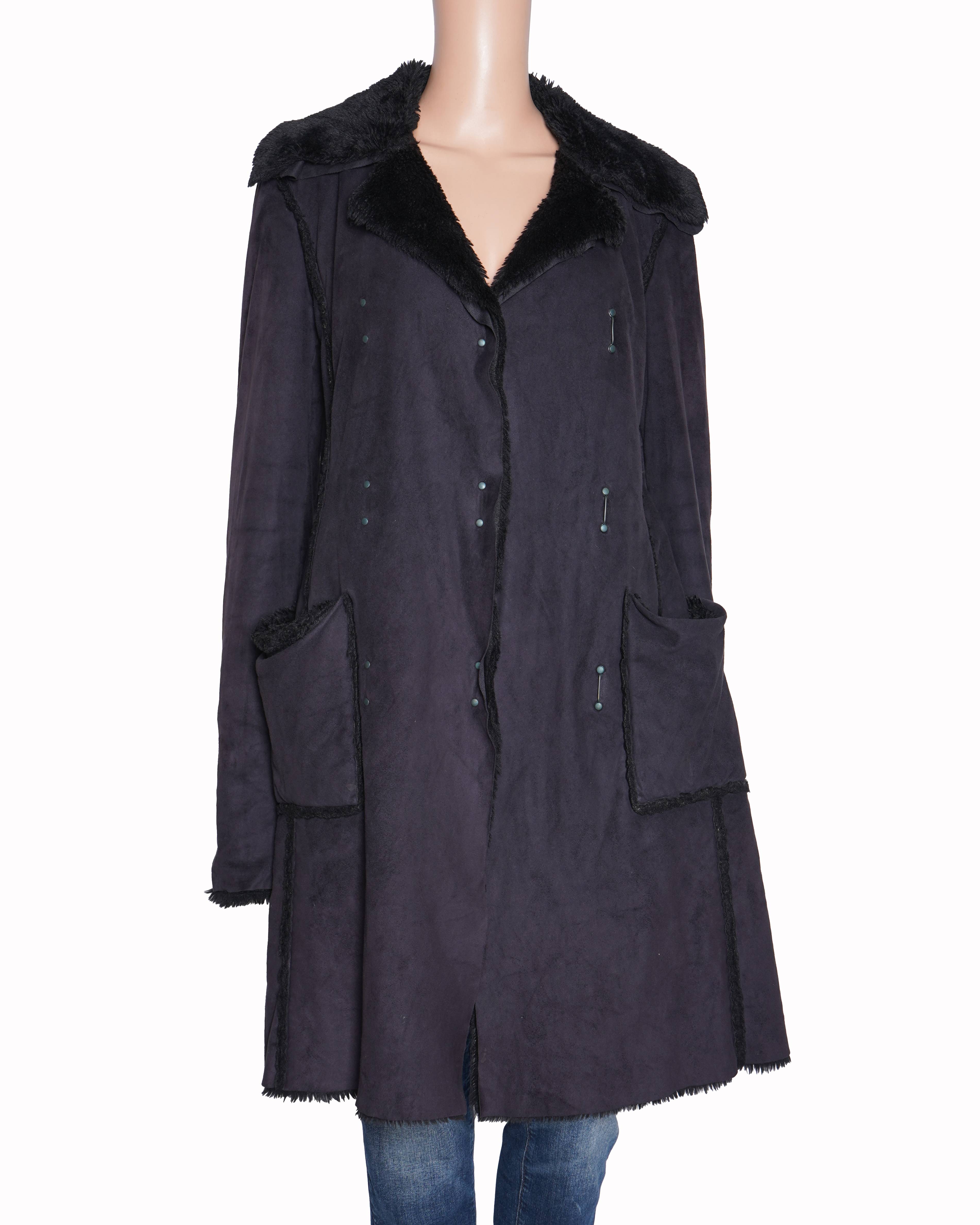 Armani Exchange Fur Reversible Shearling Jacket