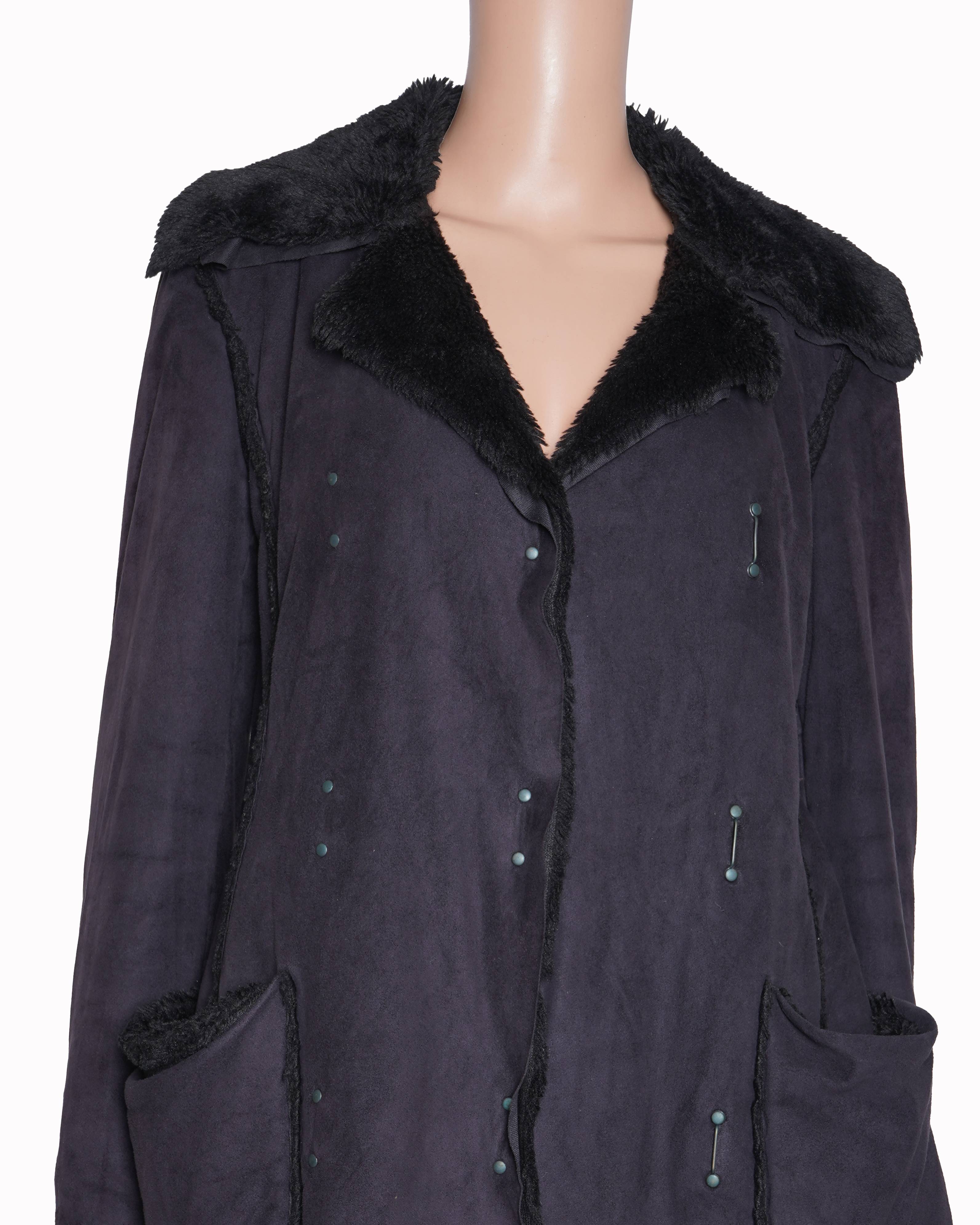 Armani Exchange Fur Reversible Shearling Jacket