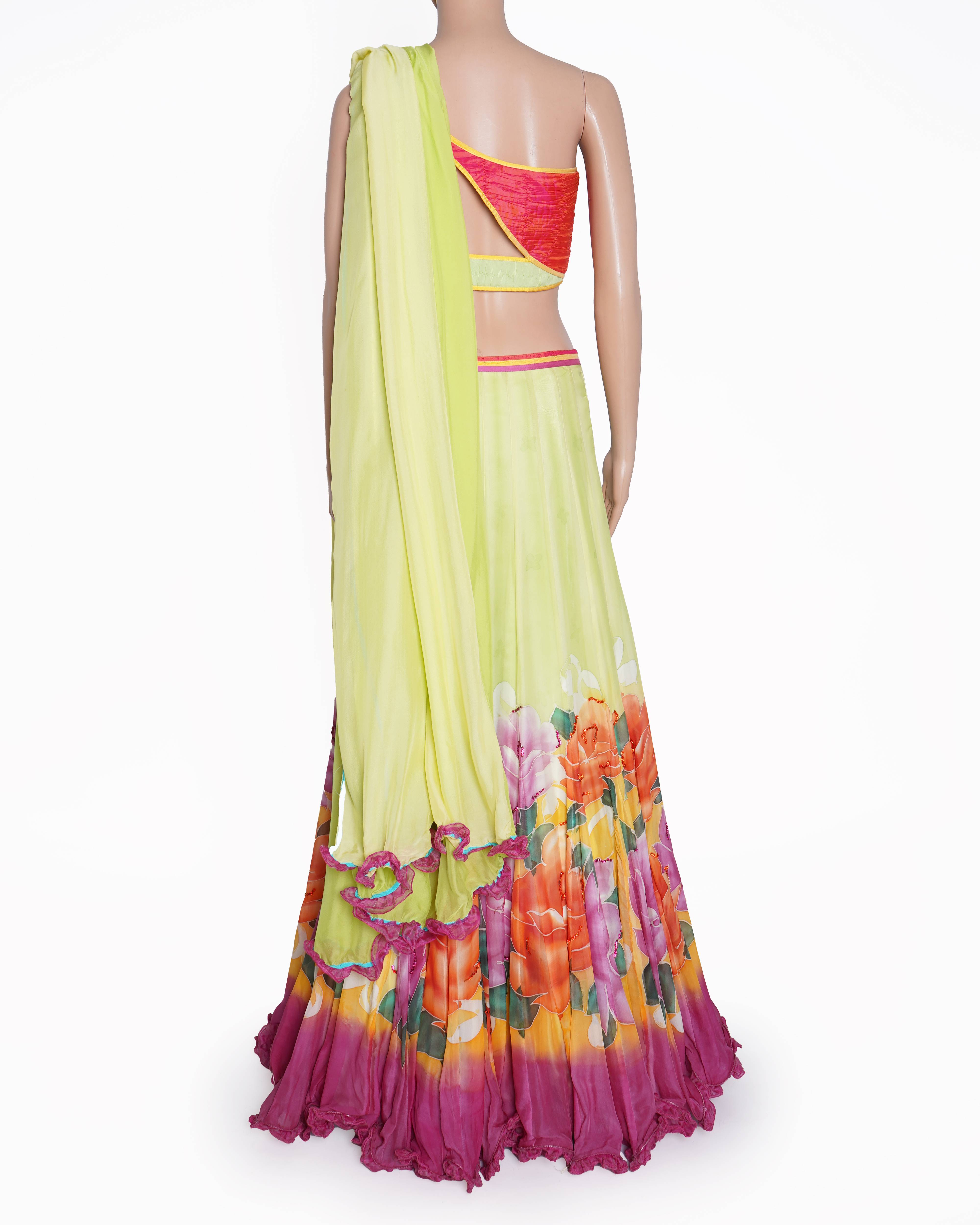 Mahek Mirpuri Floral lehenga set