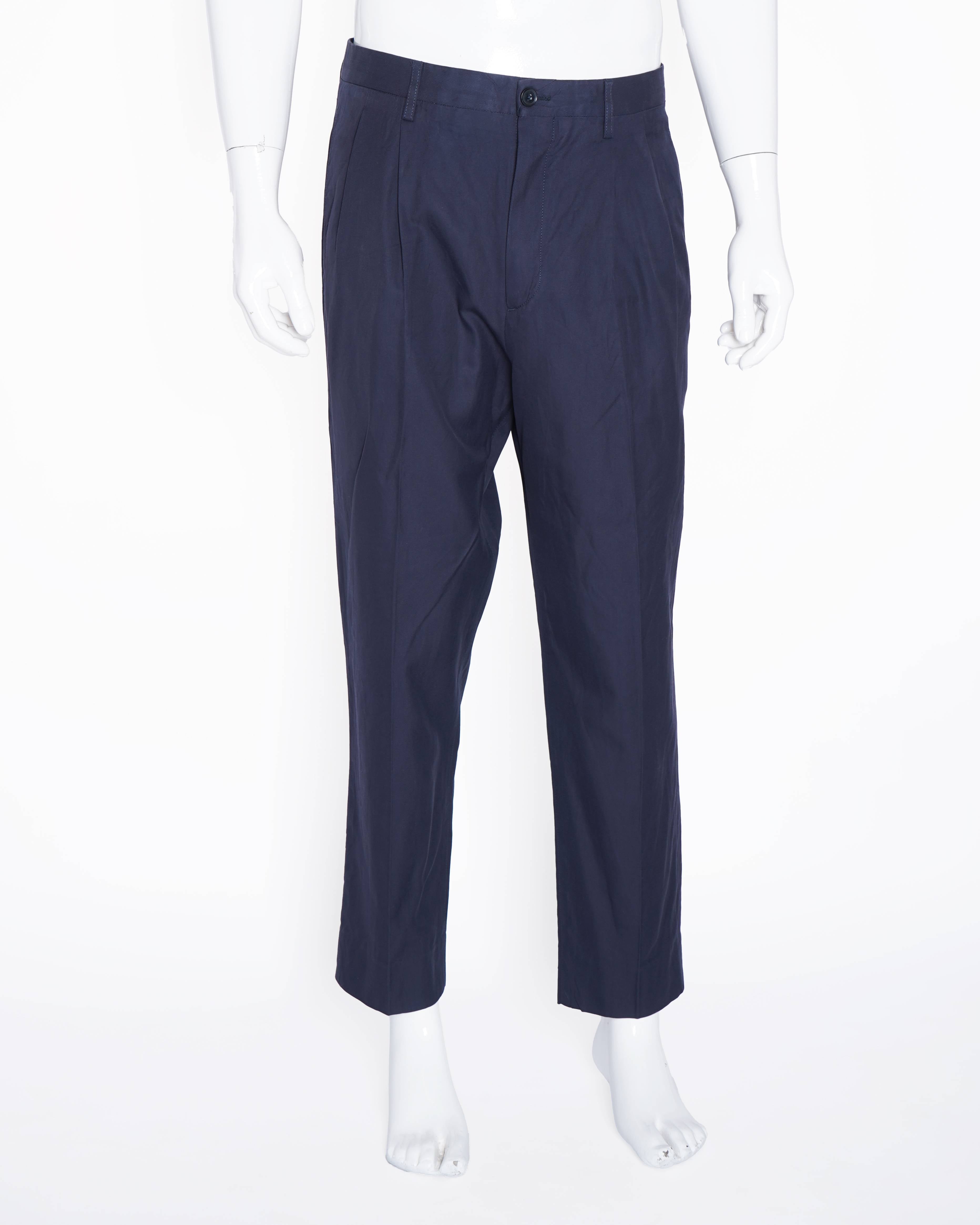 Zegna navy blue trouser pants