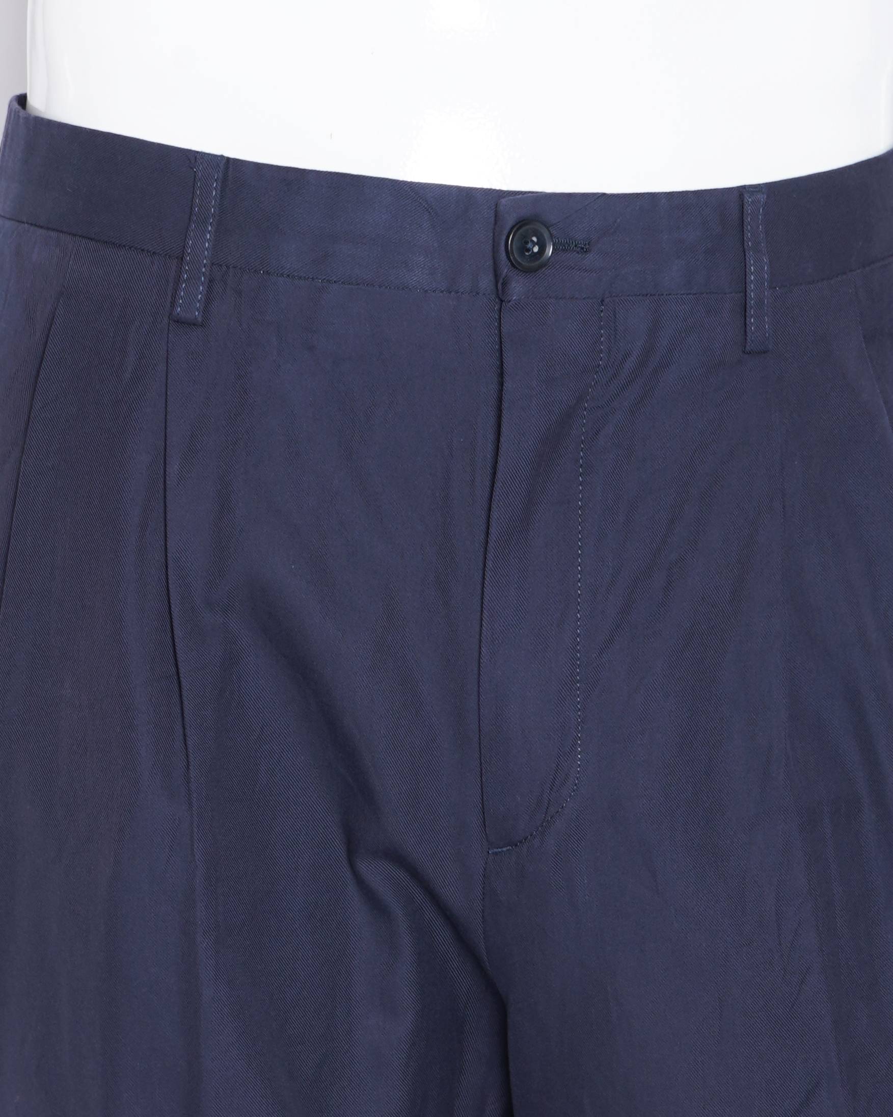 Zegna navy blue trouser pants