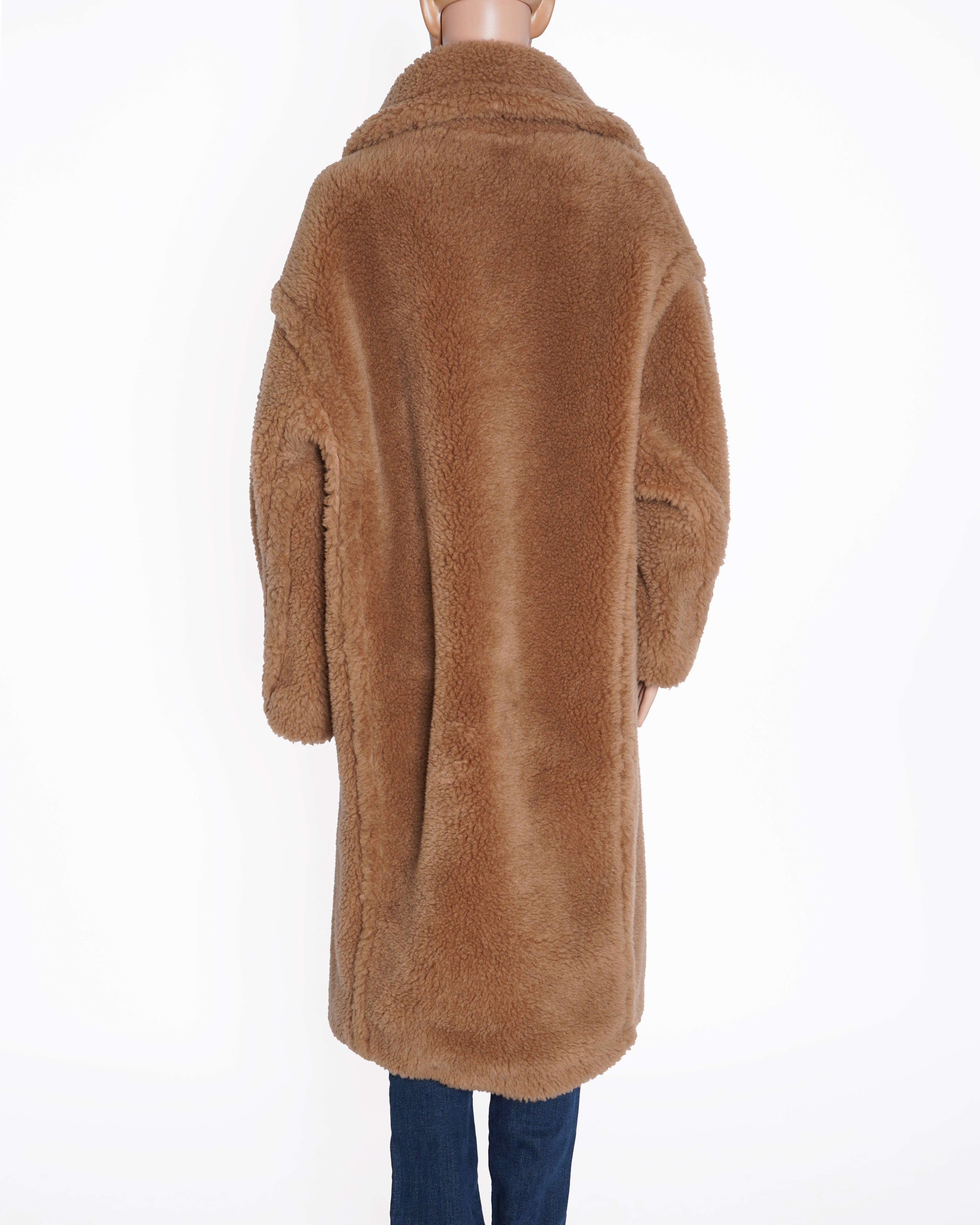 New Max Mara Teddy Bear Icon Coat - Camel