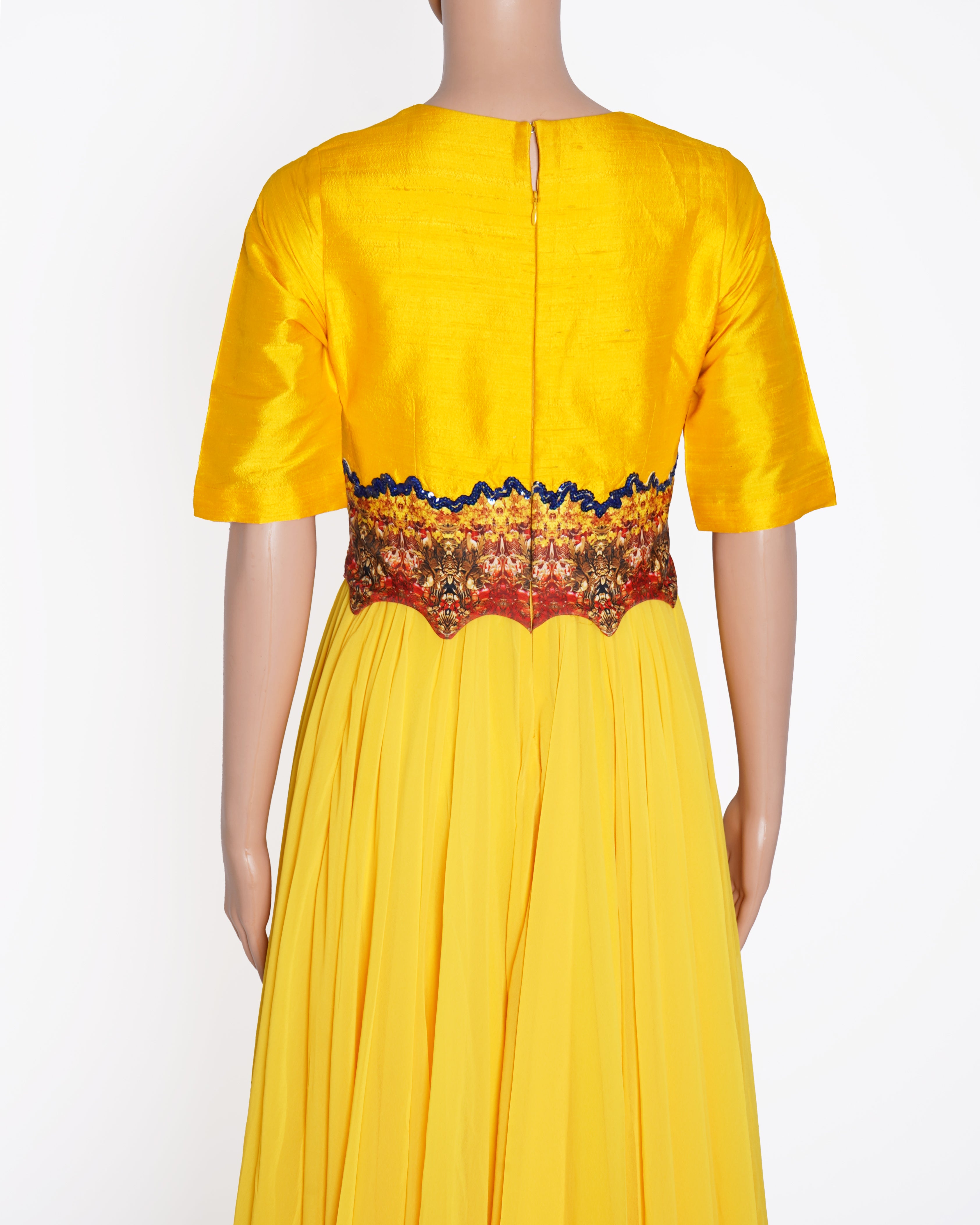 Falguni Shane & Peacock Yellow Gown
