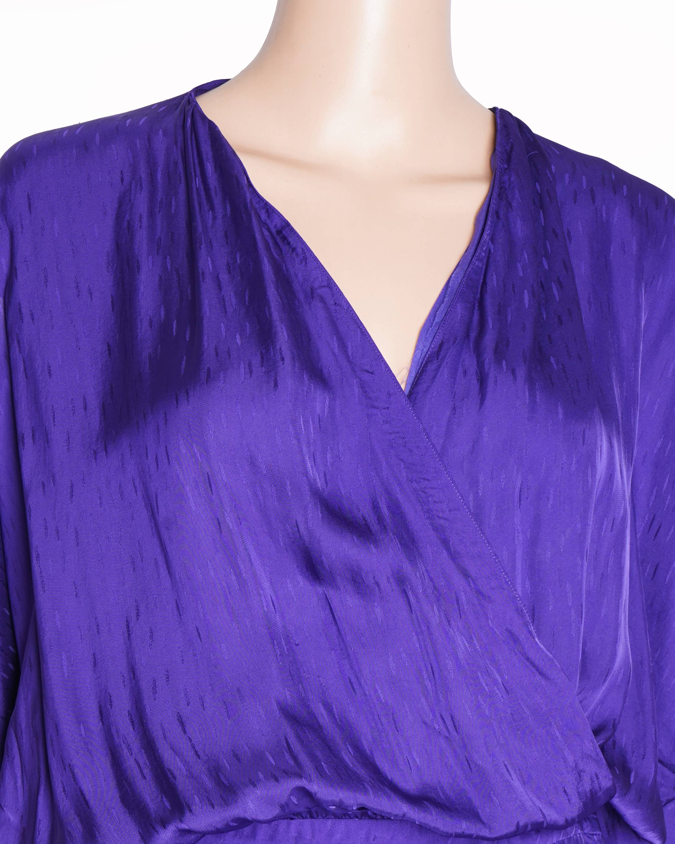 Massimo dutti purple wrap dress