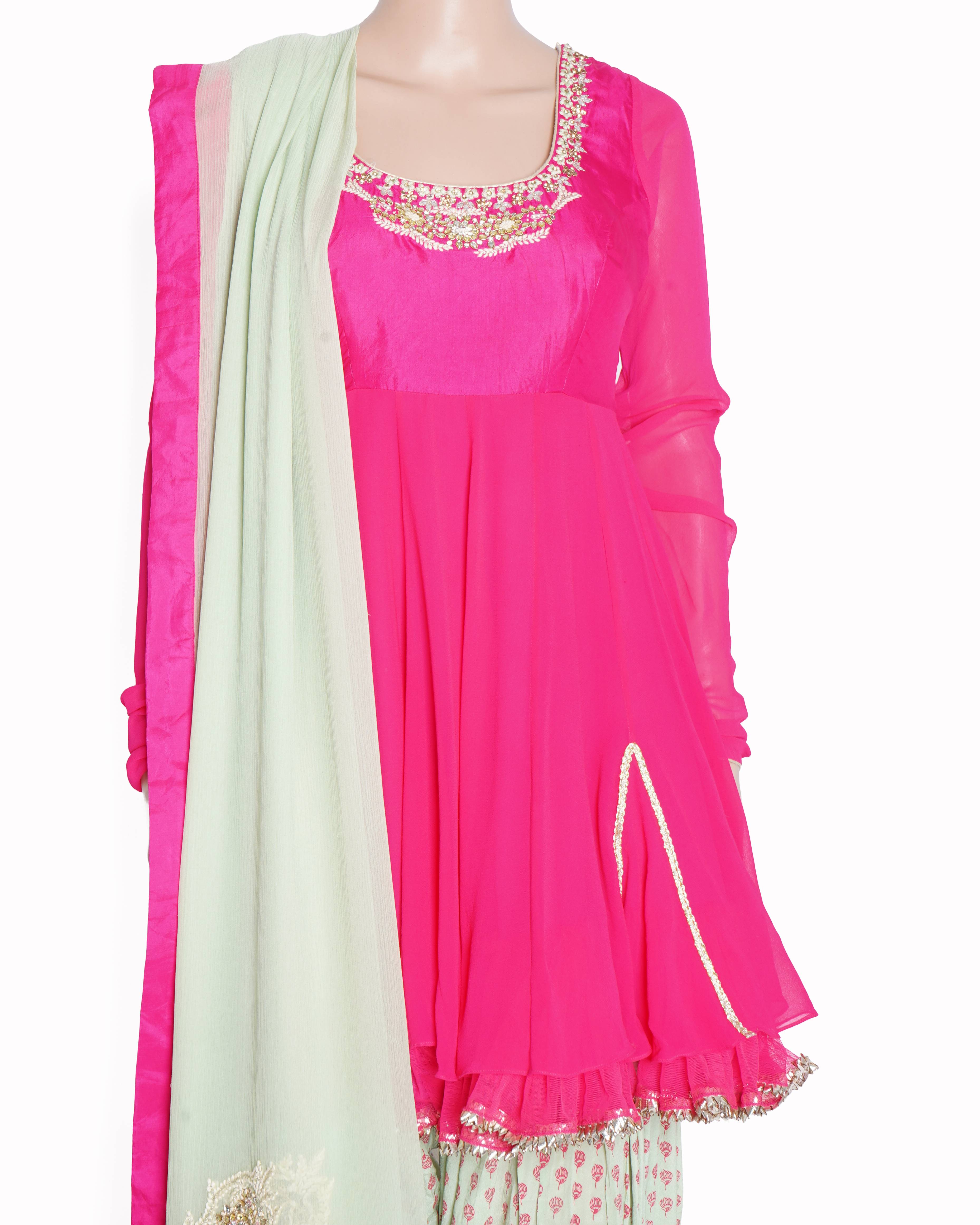 Nikasha salwar and pant suit Set Of 3