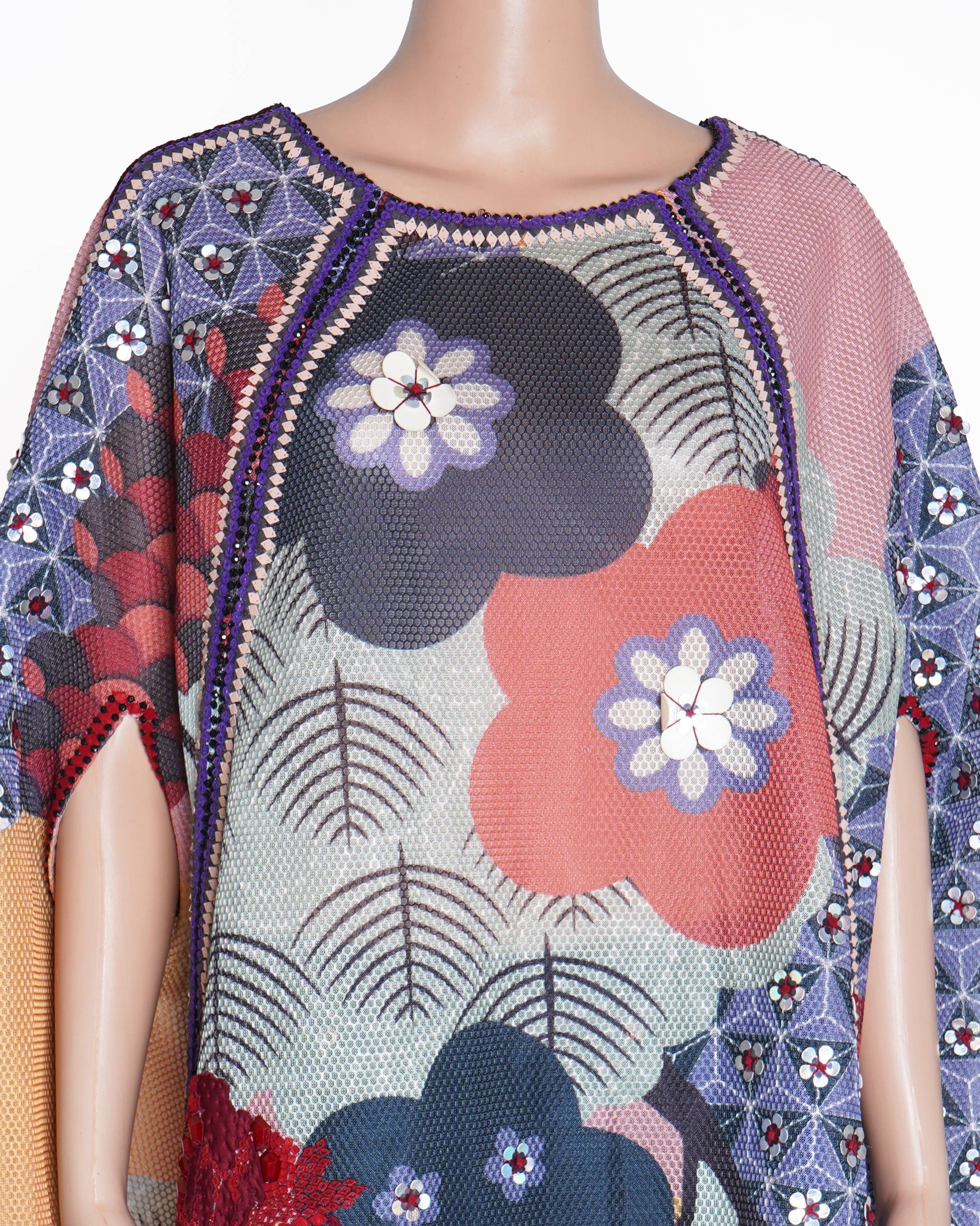 Pankaj & Nidhi MultiColour Embroidery Cape