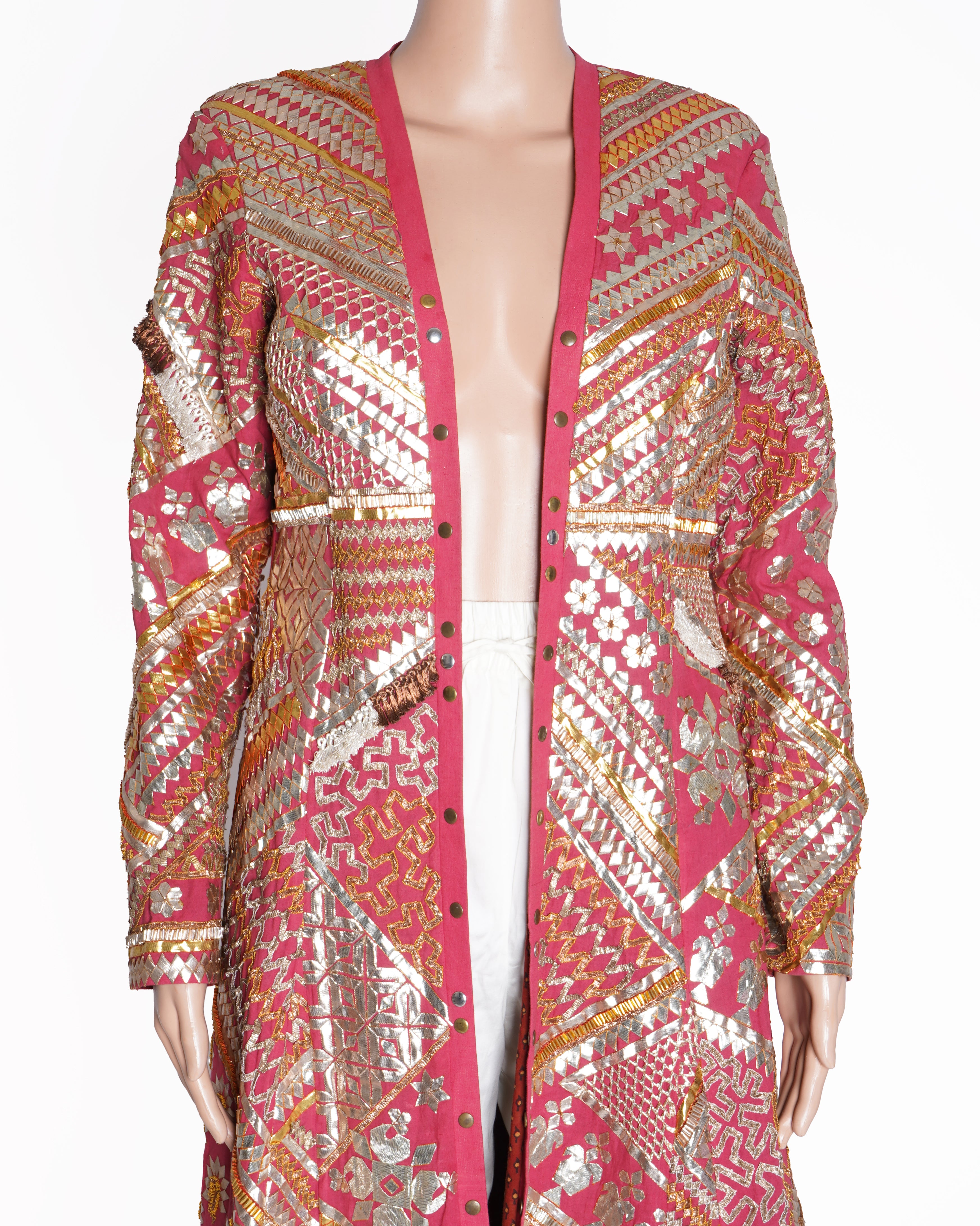 Divya seth pink embroidered jacket