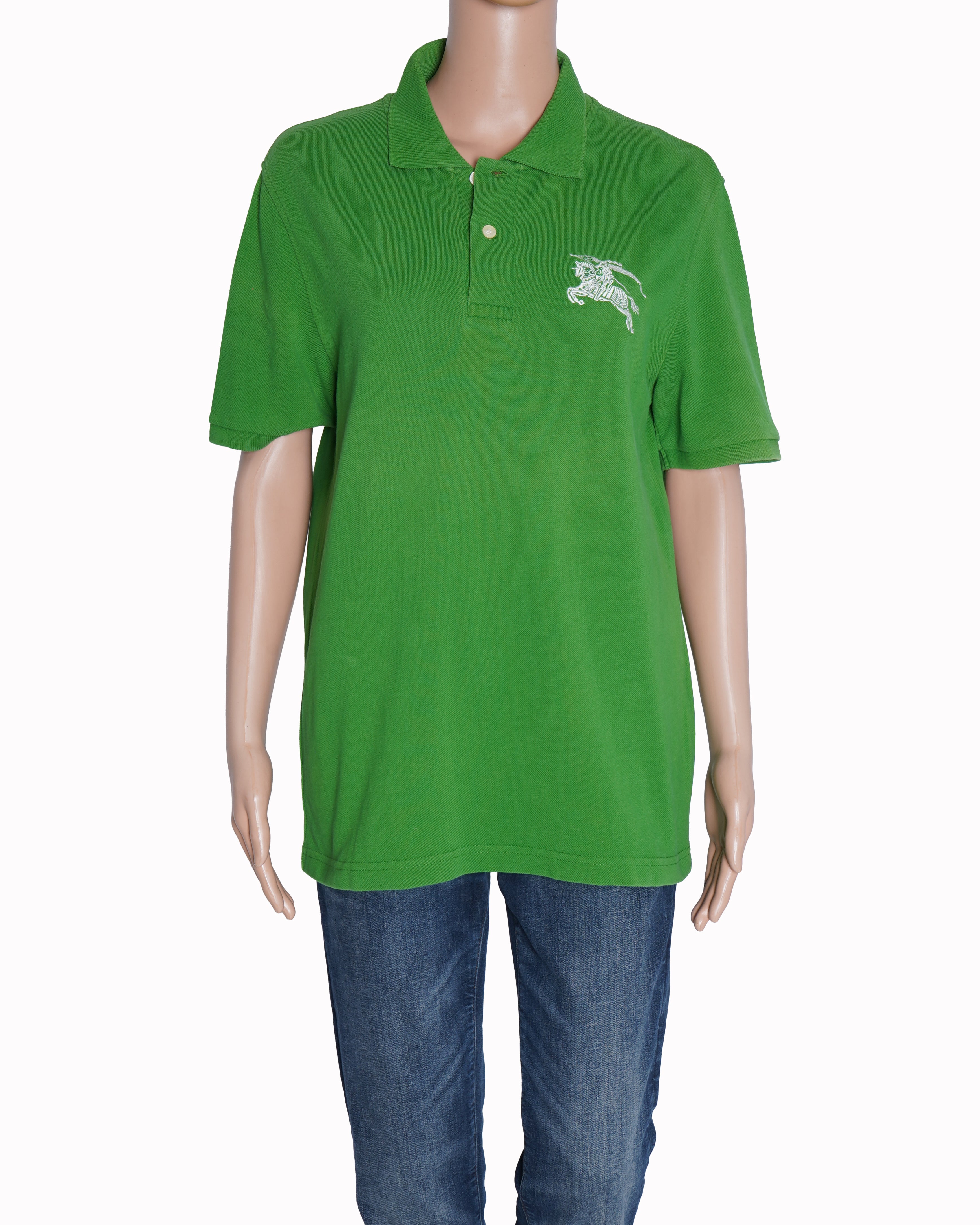 Burberry Green polo T shirt
