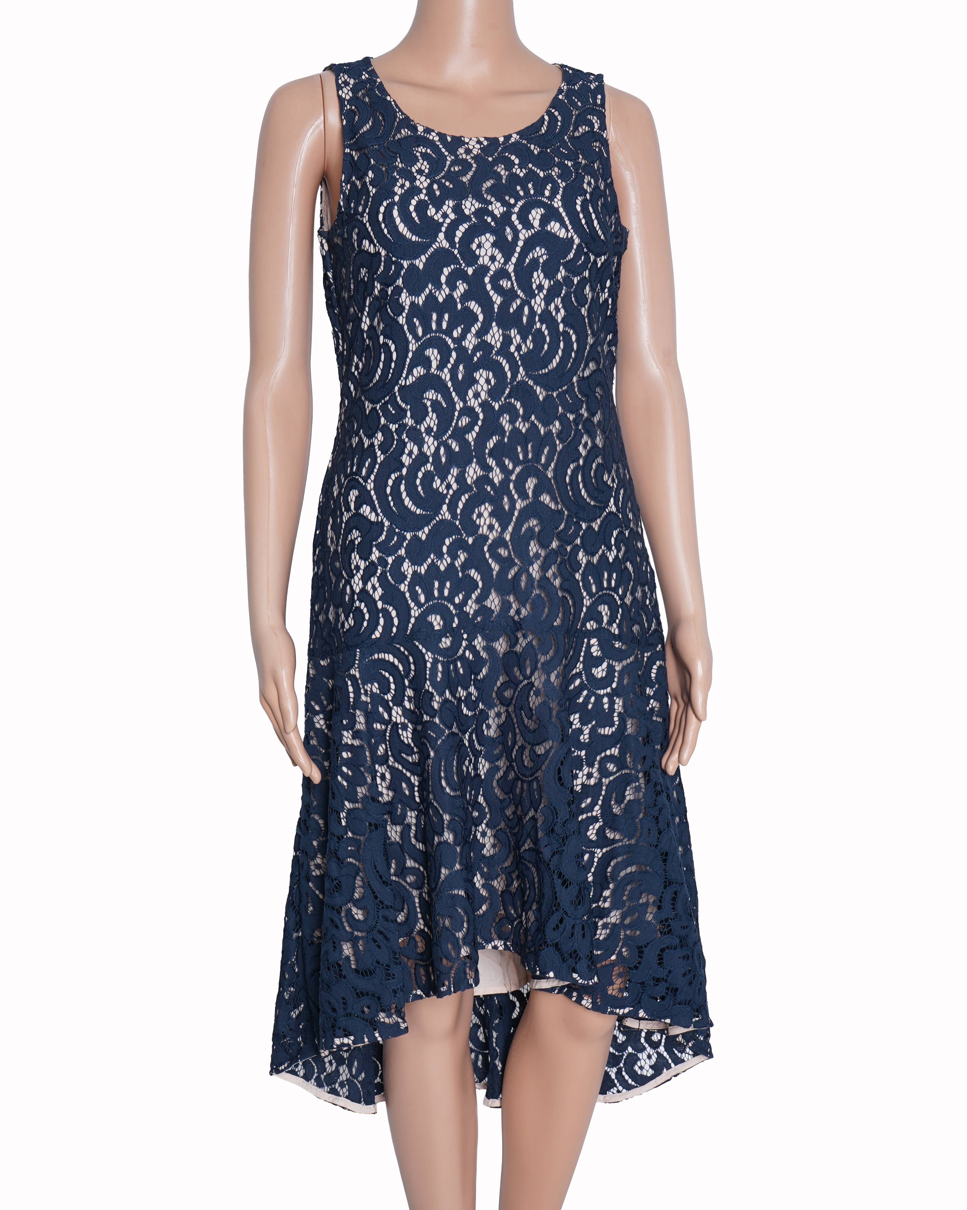 Maeve anthropologie vienna blue lace dress