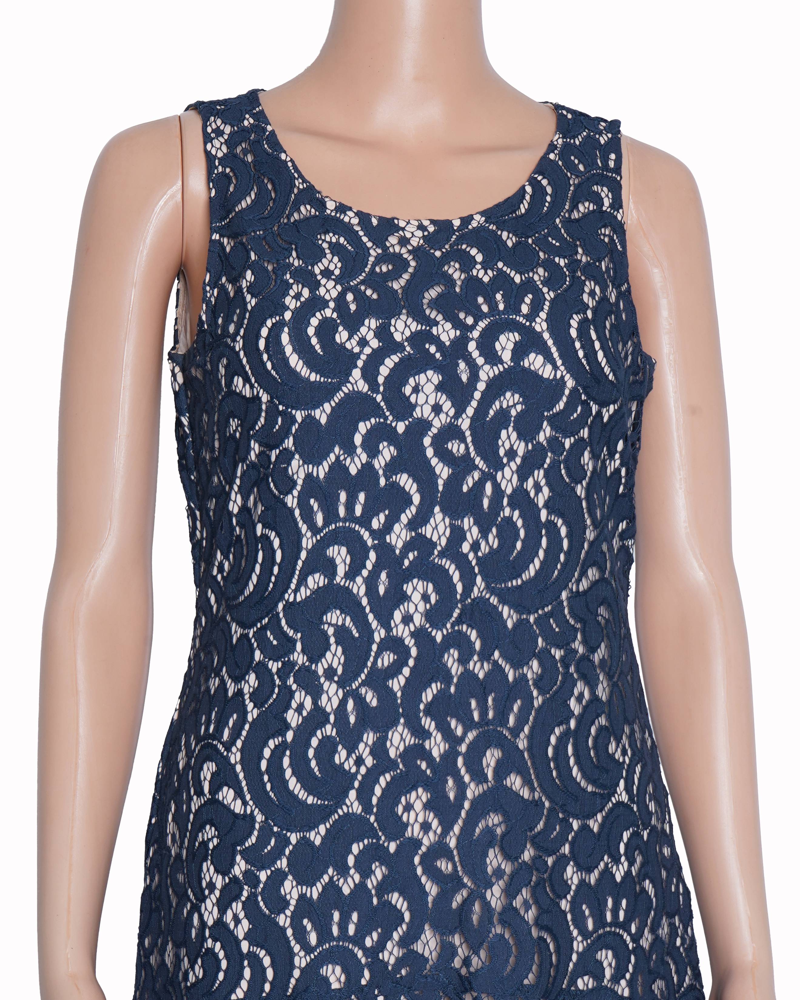 Maeve anthropologie vienna blue lace dress