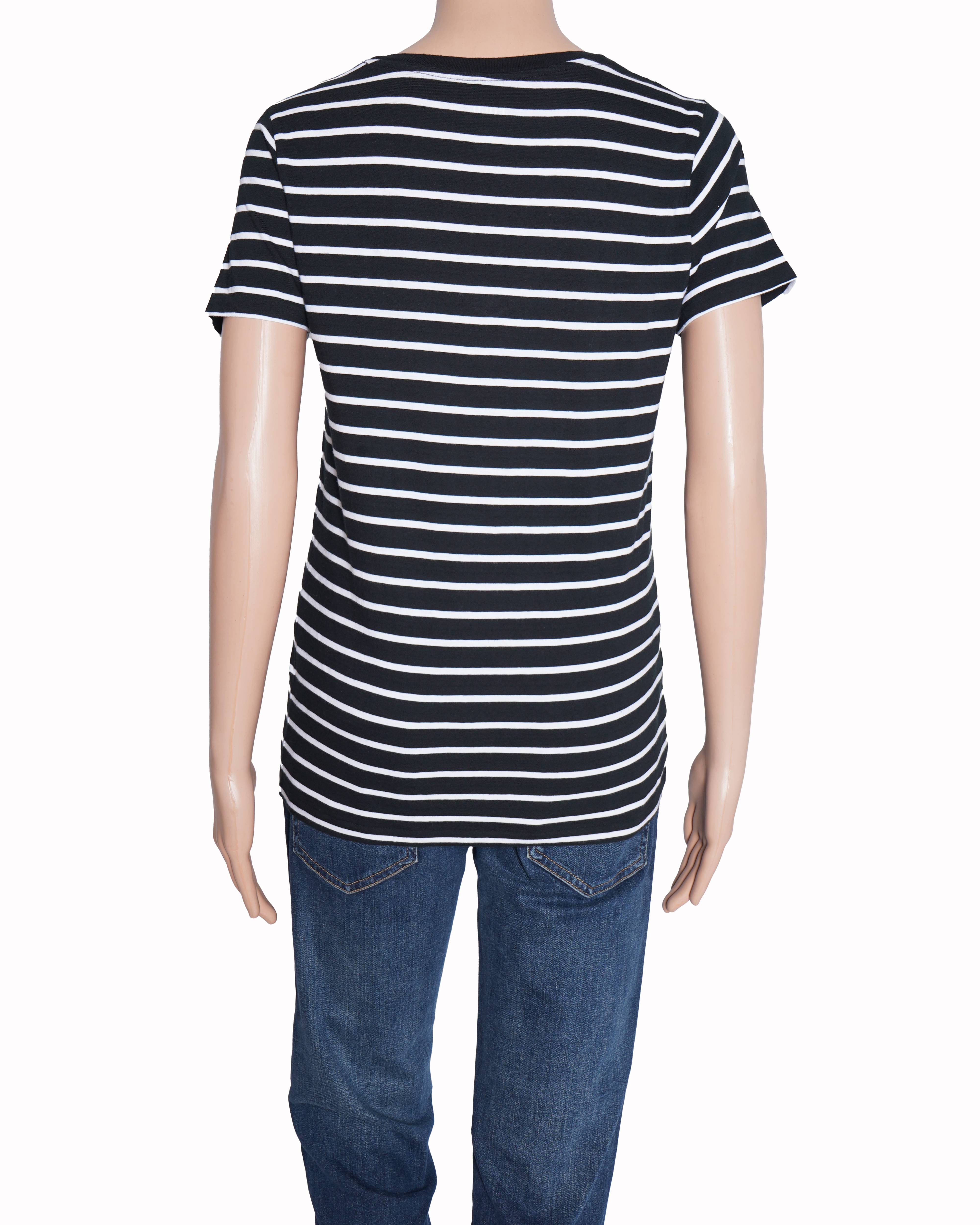 Ralph Lauren Stripe V Neck Top