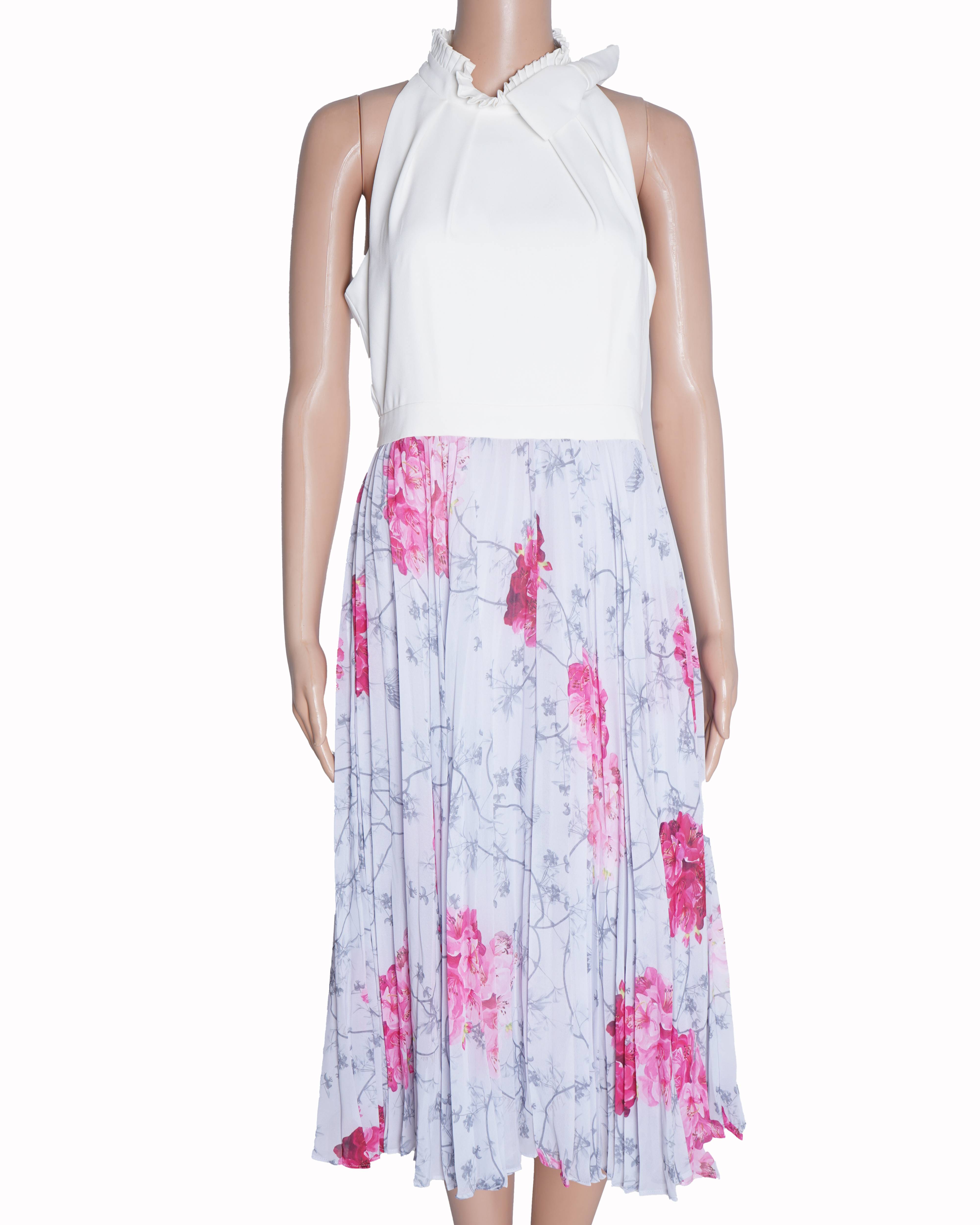 Ted Baker London Babylon Pleat A Line Dress