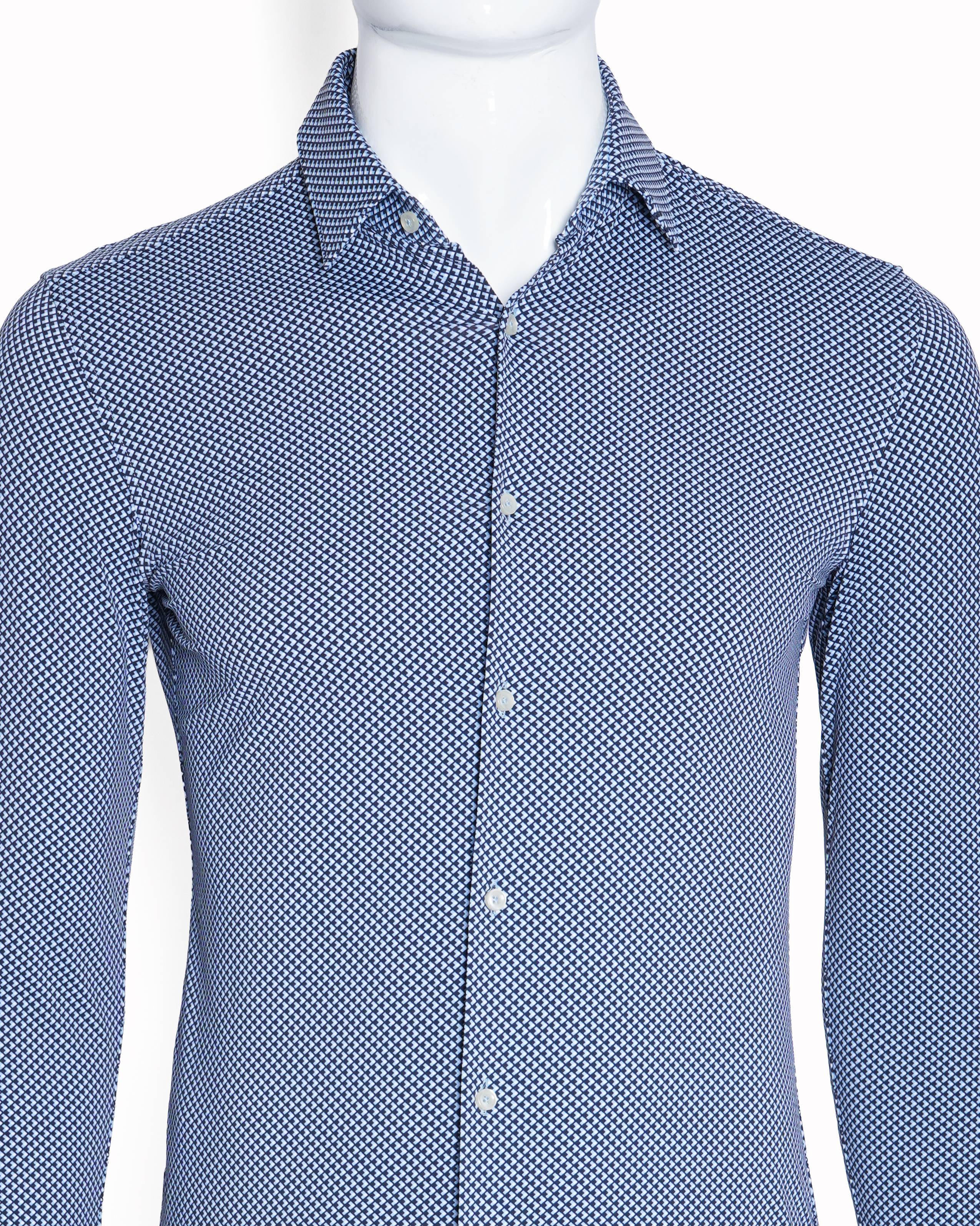 Boss Blue & White printed shirt