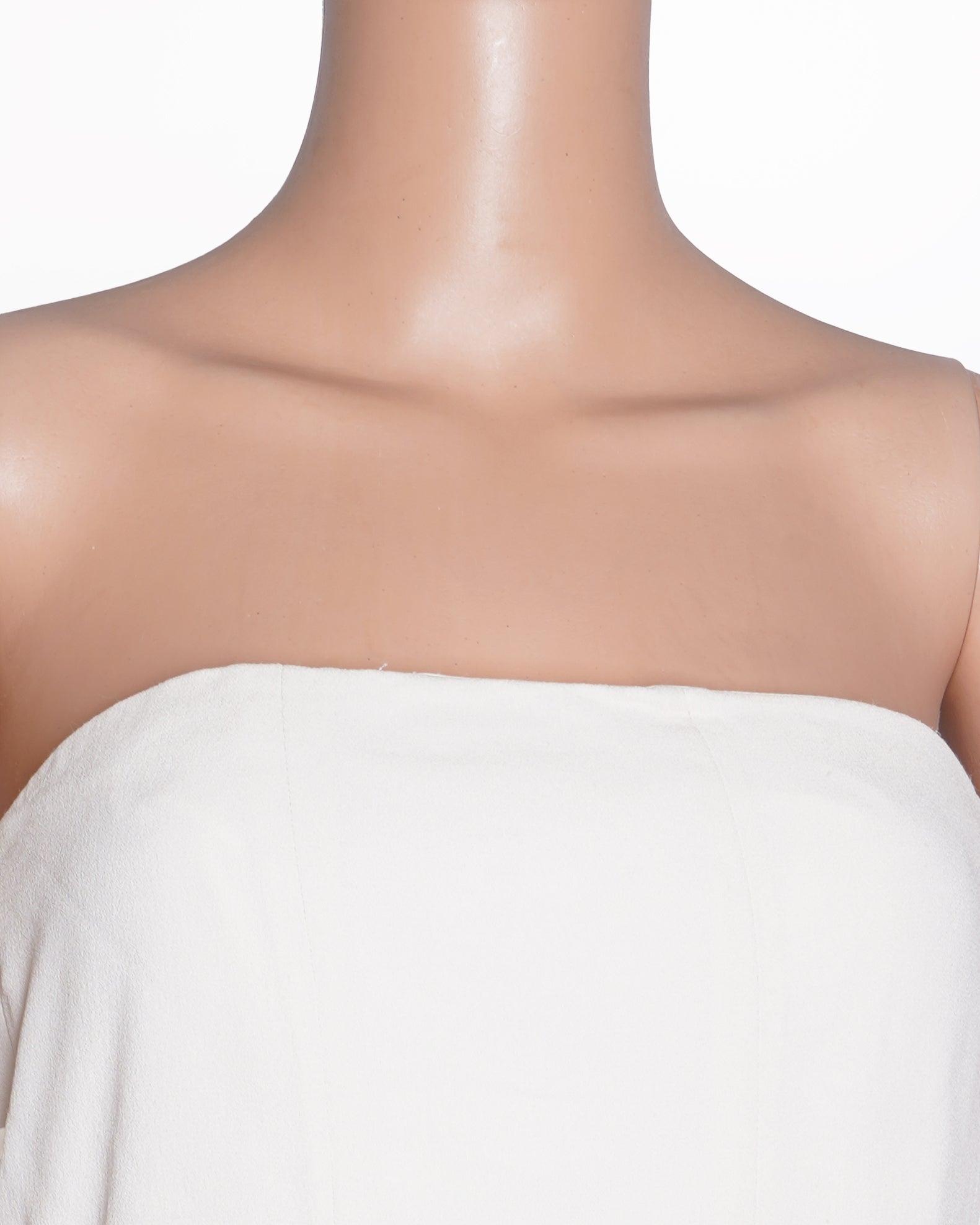 Theory Strapless Dress In Off-White
