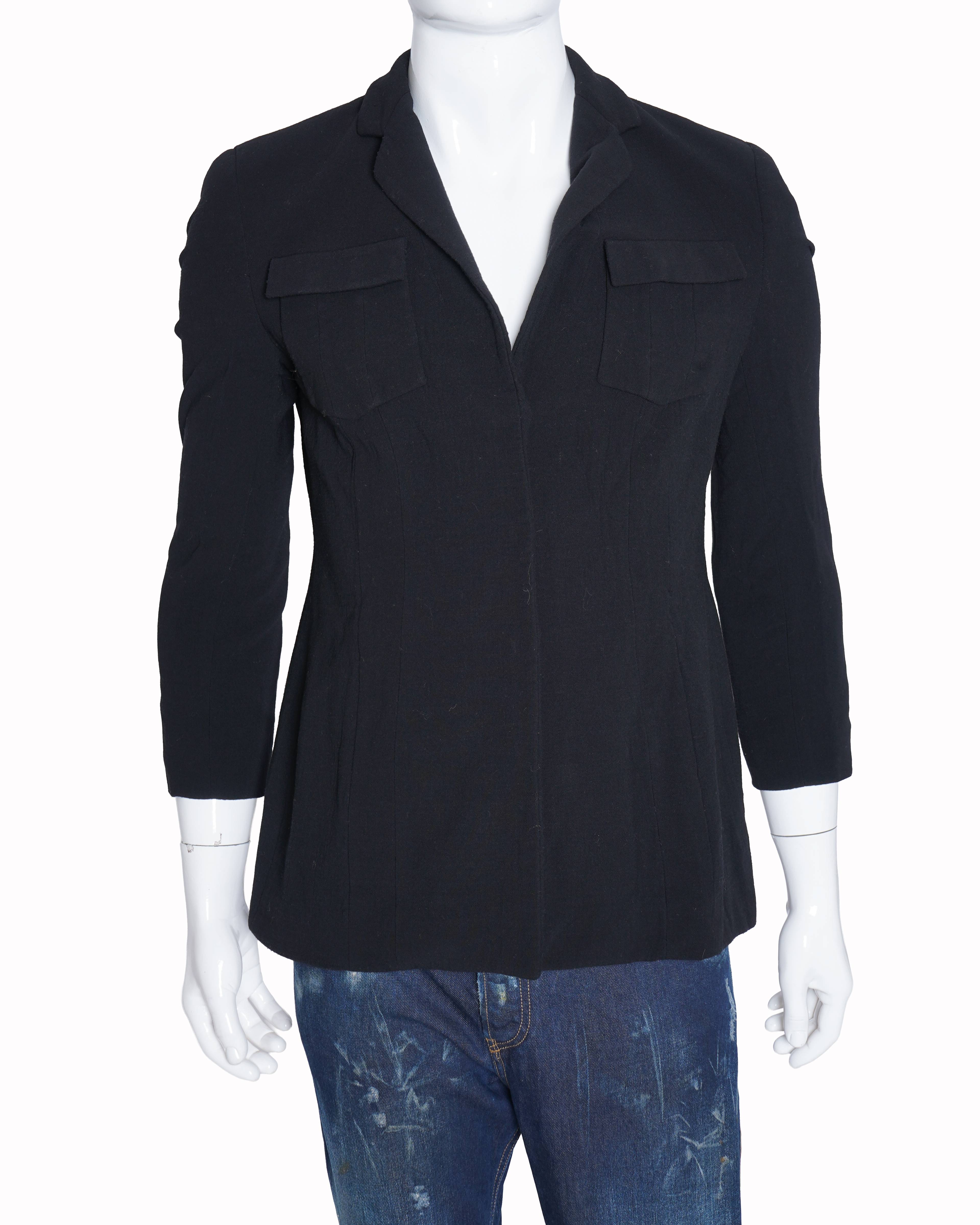 Giorgio Armani Balck Woolen Blazer