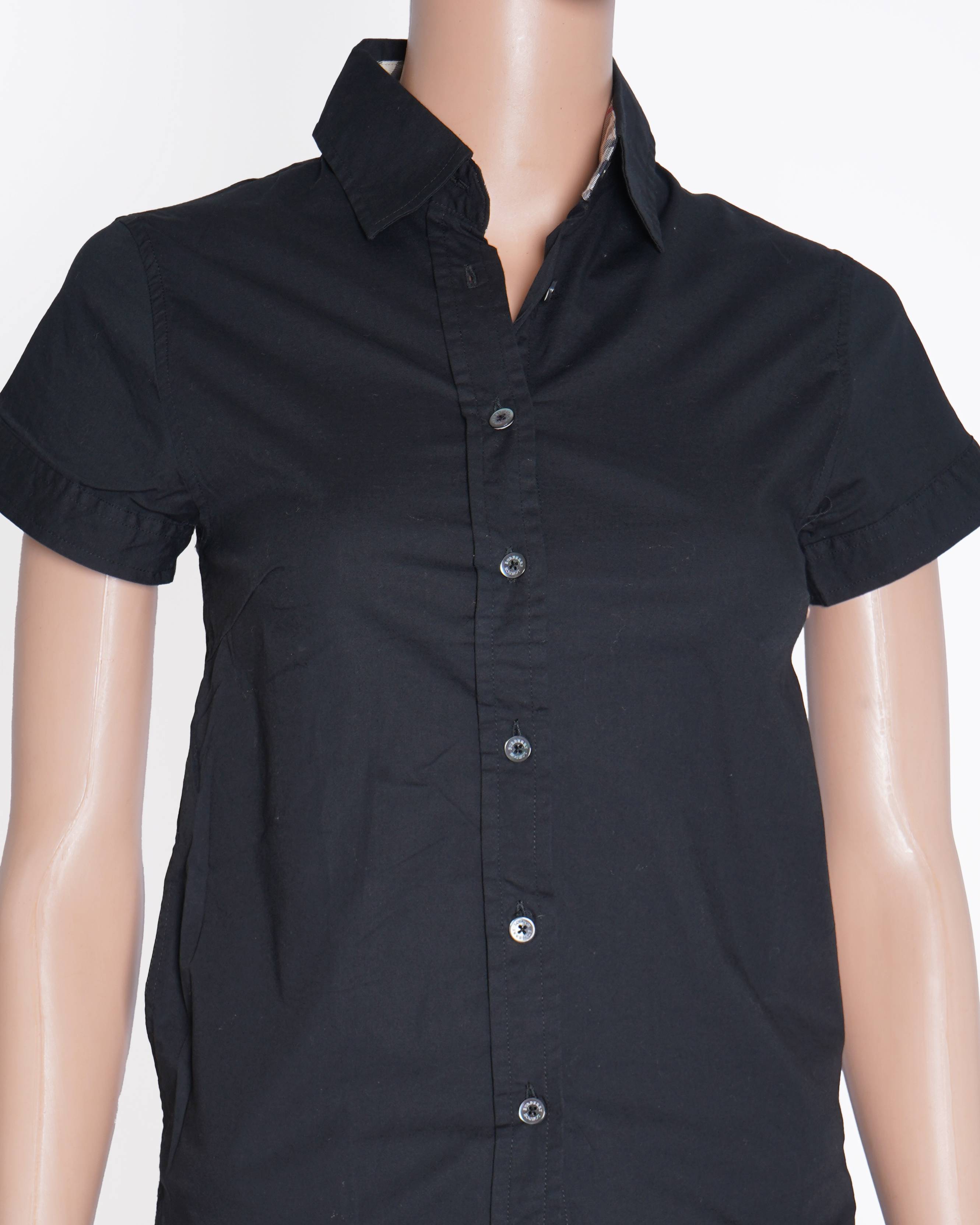Burberry Black Half Sleeves shirt