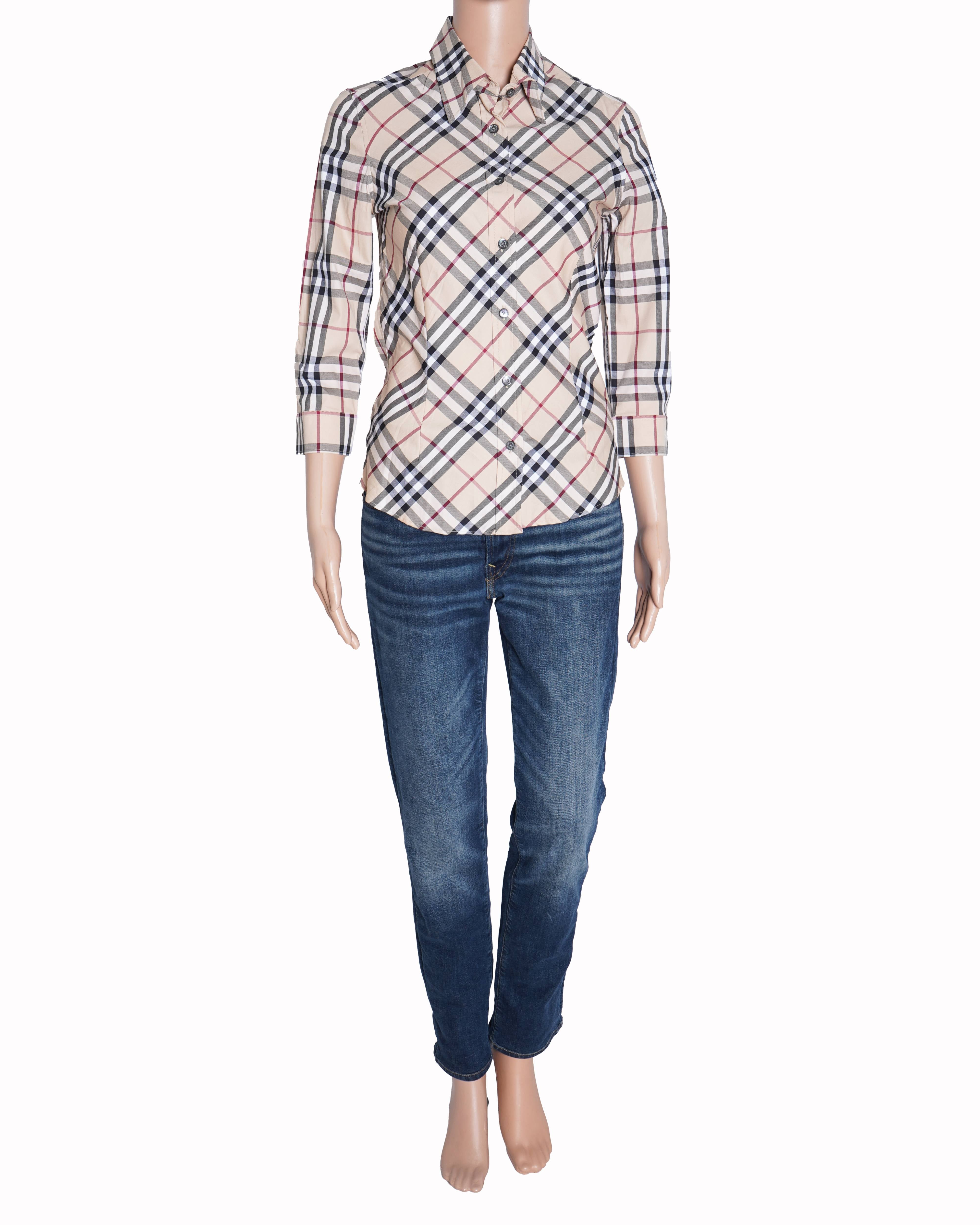Burberry 3/4th sleeve women's shirt